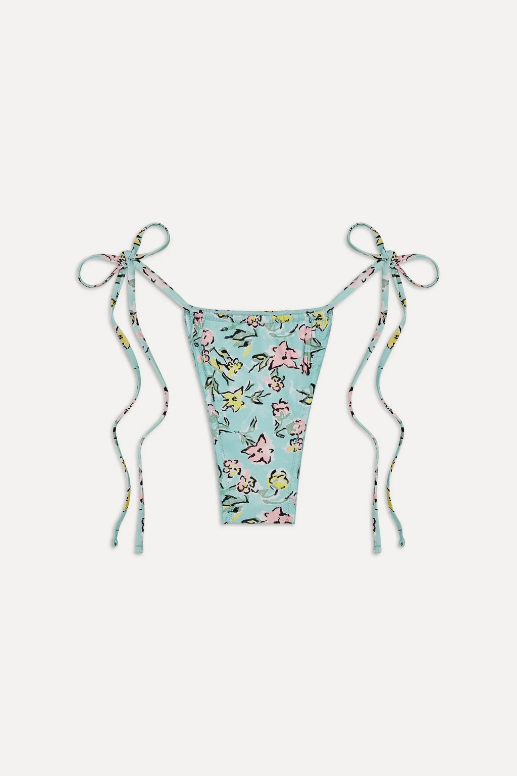 Tidal Micro String Bikini Bottom - Pastel Peony
