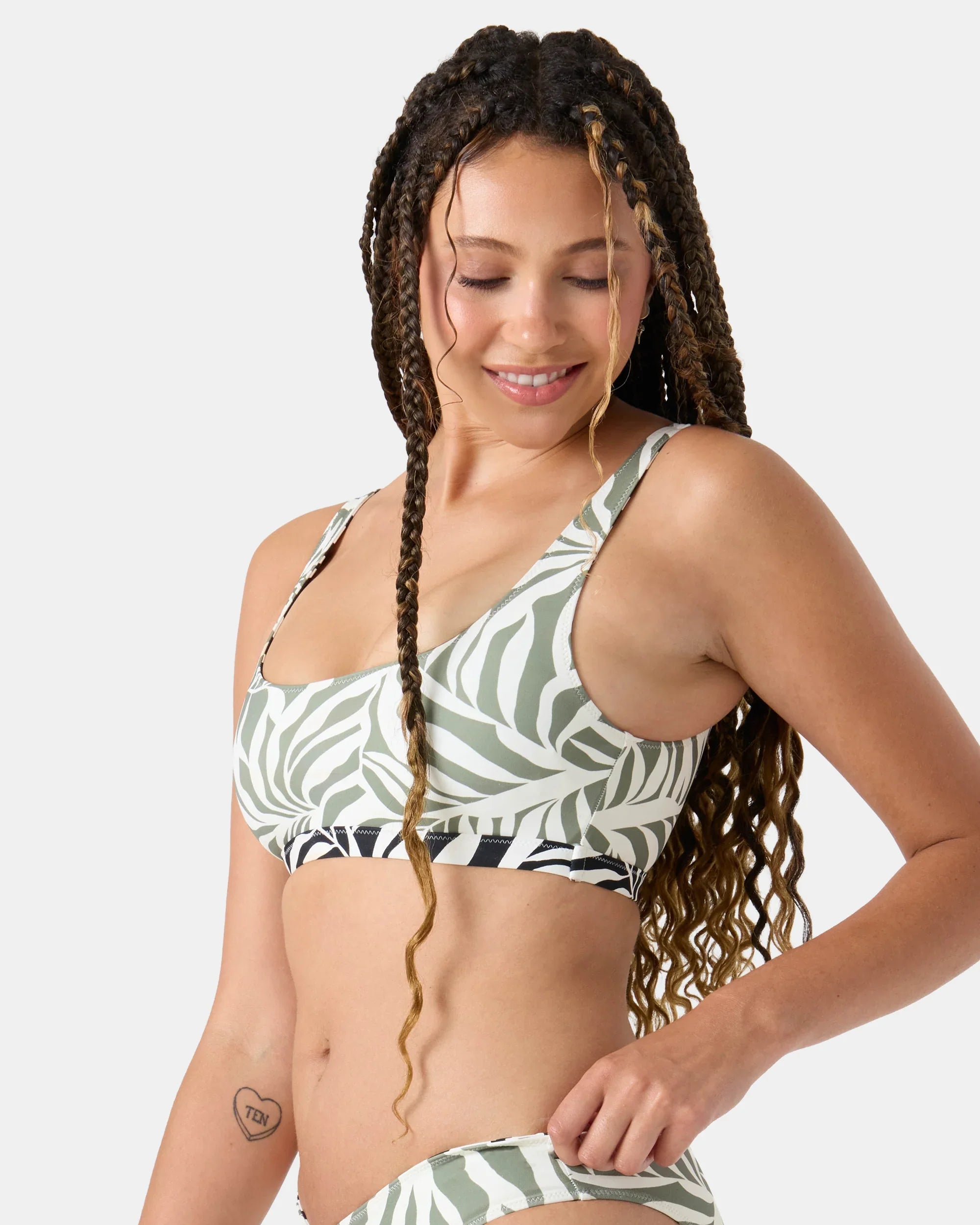Surfer's Paradise Reversible Sport Bralette Bikini Top