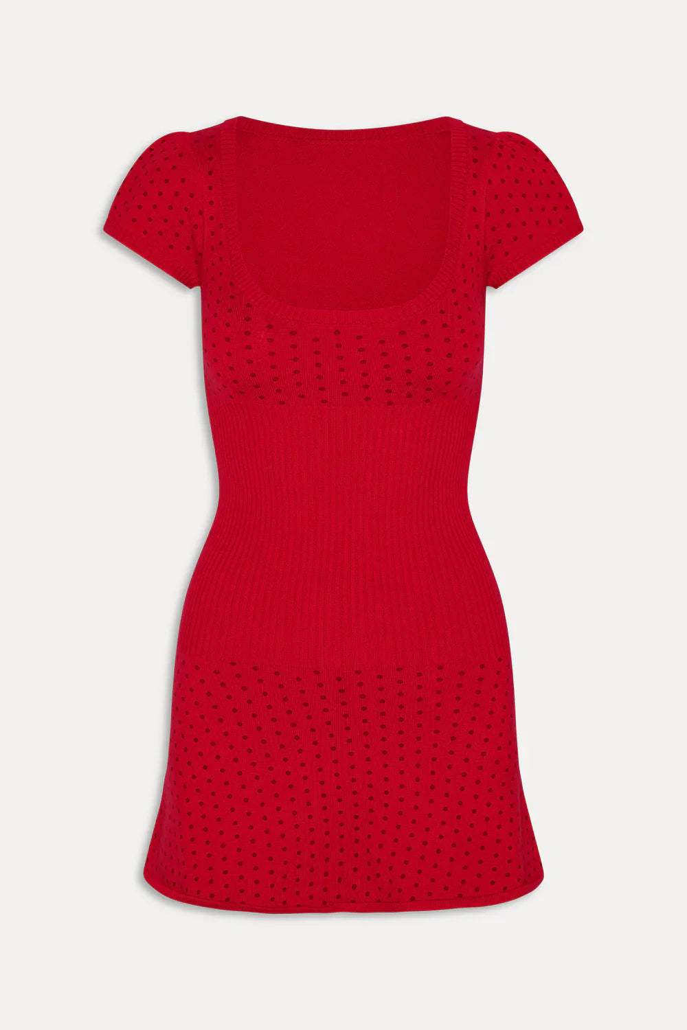 Eliza Knit Mini Dress - Cranberry
