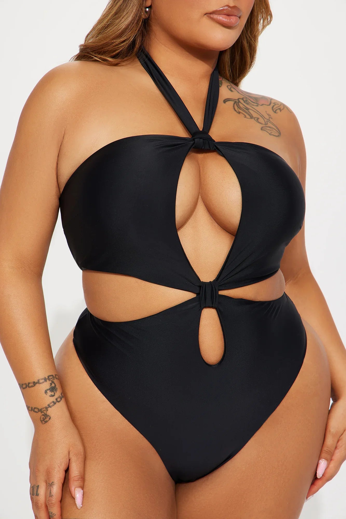 Elaine Cutout 1 Piece Swimsuit - Black