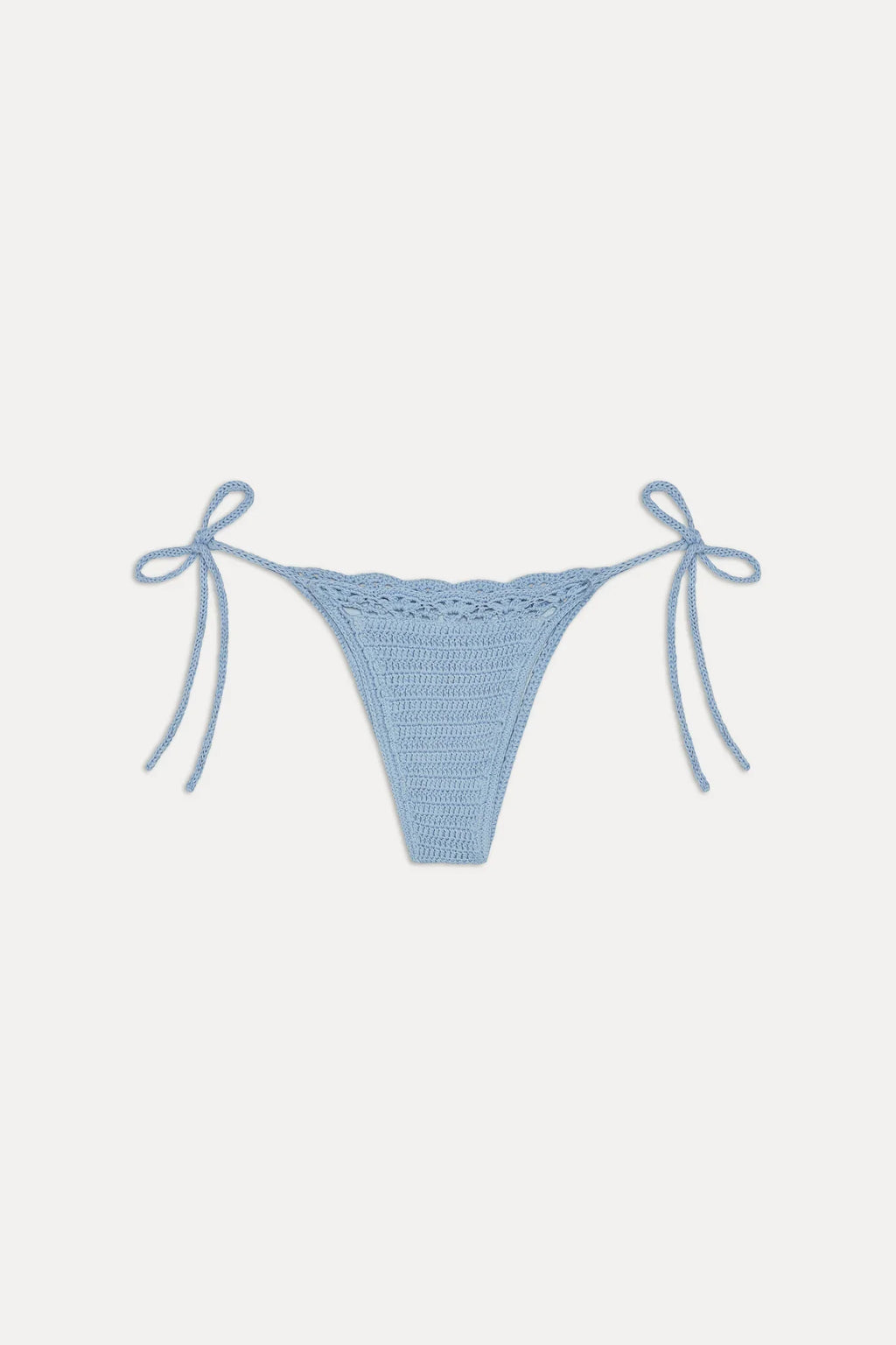 Mackenzie Crochet String Bikini Bottom - Blue Jay