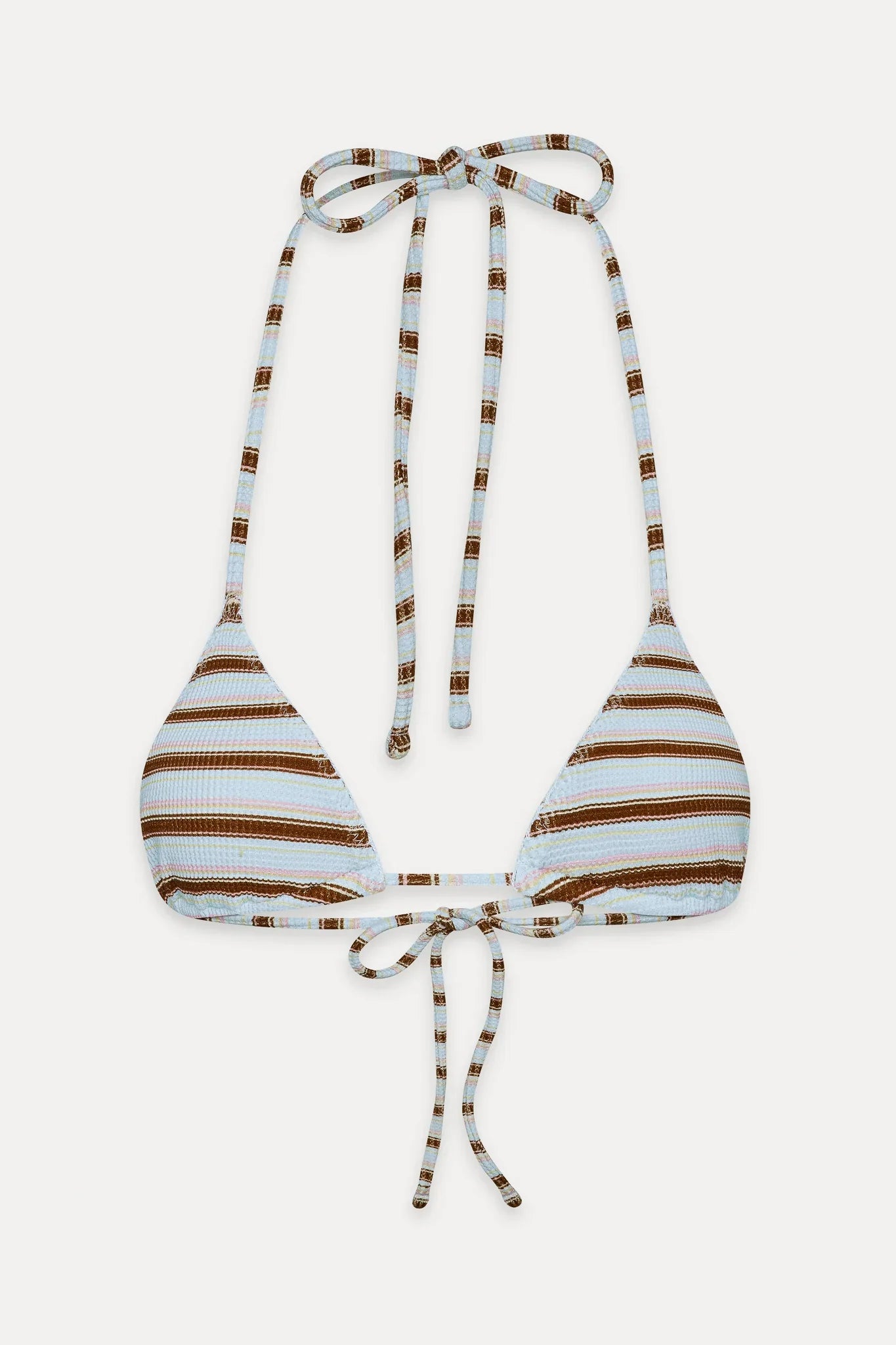 Nick Triangle Striped Bikini Top - Verona Stripe