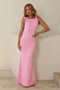 Effortless Drama Maxi Dress Pink