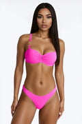 Vacay Babe Hardware 2 Piece Bikini - Fuchsia
