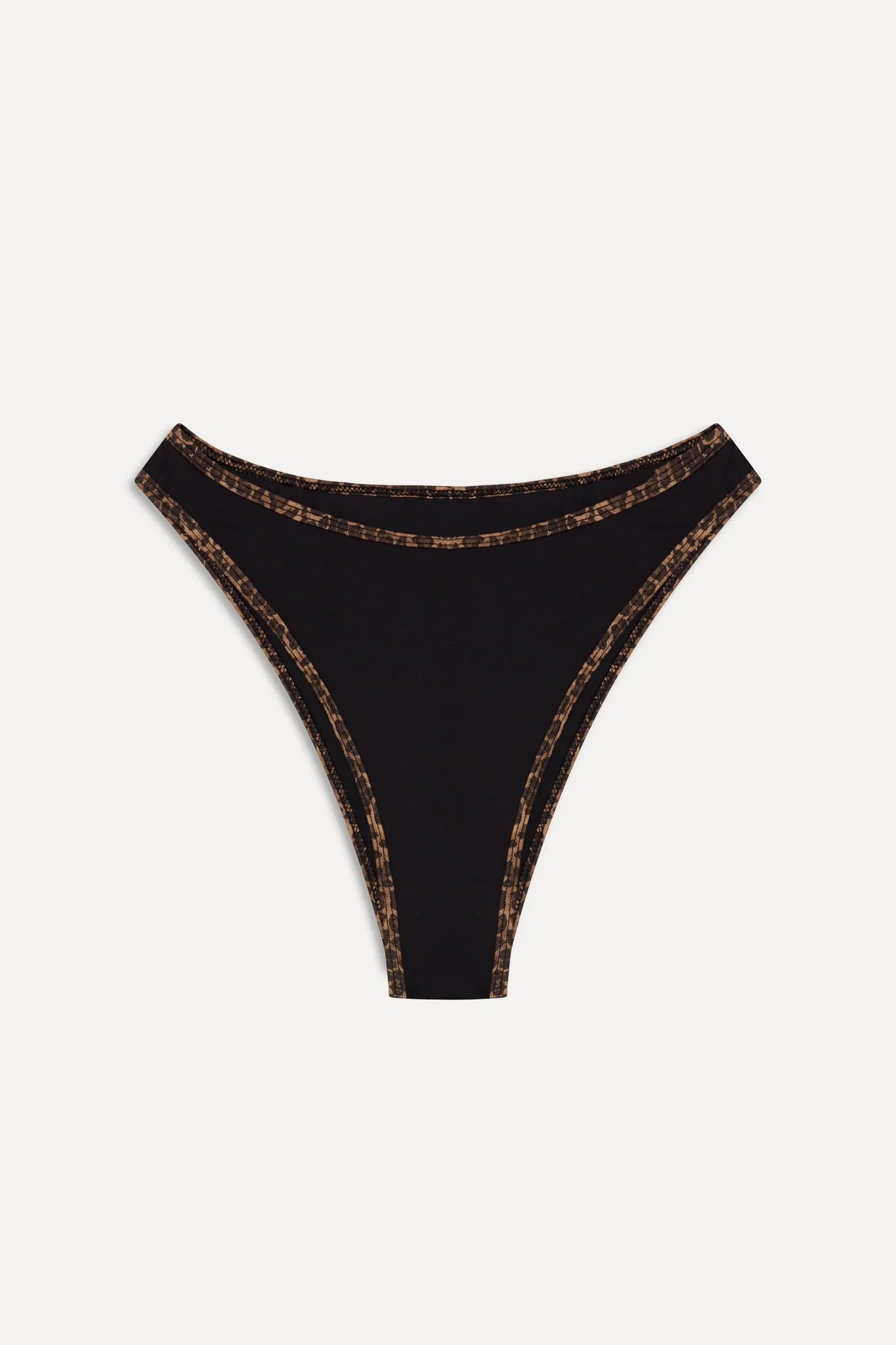 x BELLA HADID Presley High Waisted Bikini Bottom - Lucky Leopard