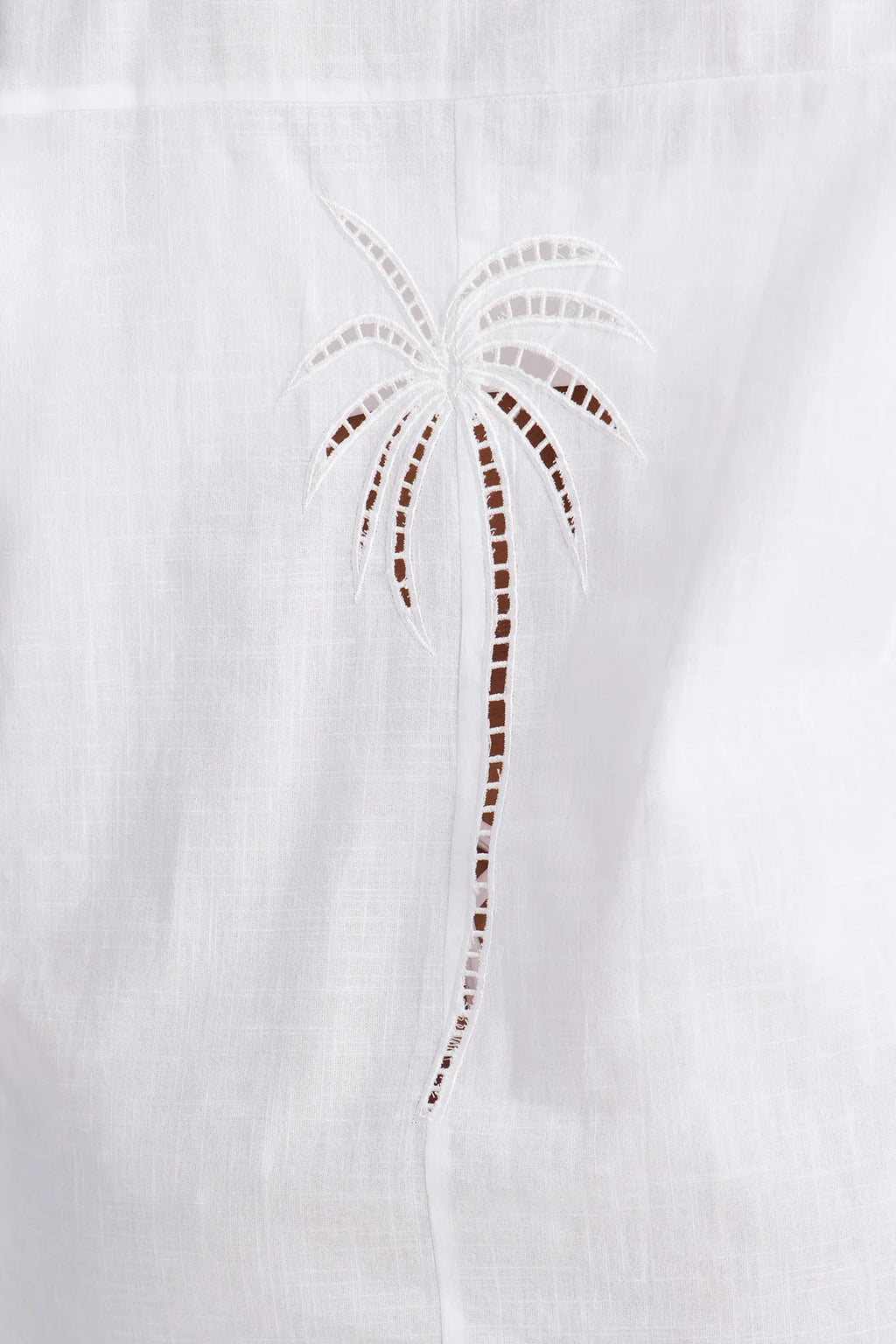 Georgy Swim Button Up Cover Up Dress - White