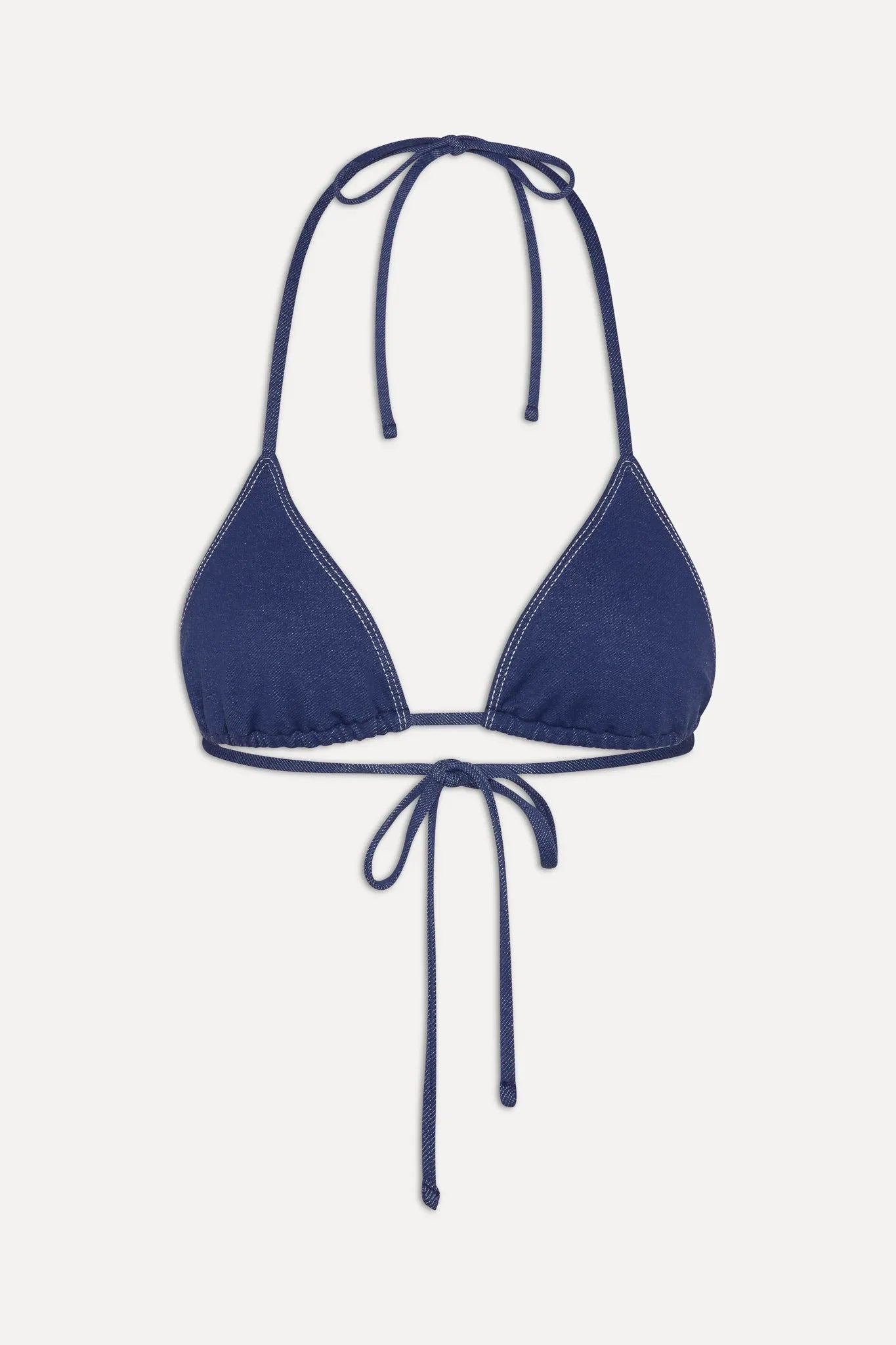 x BELLA HADID Nick Triangle Bikini Top - Summer Denim