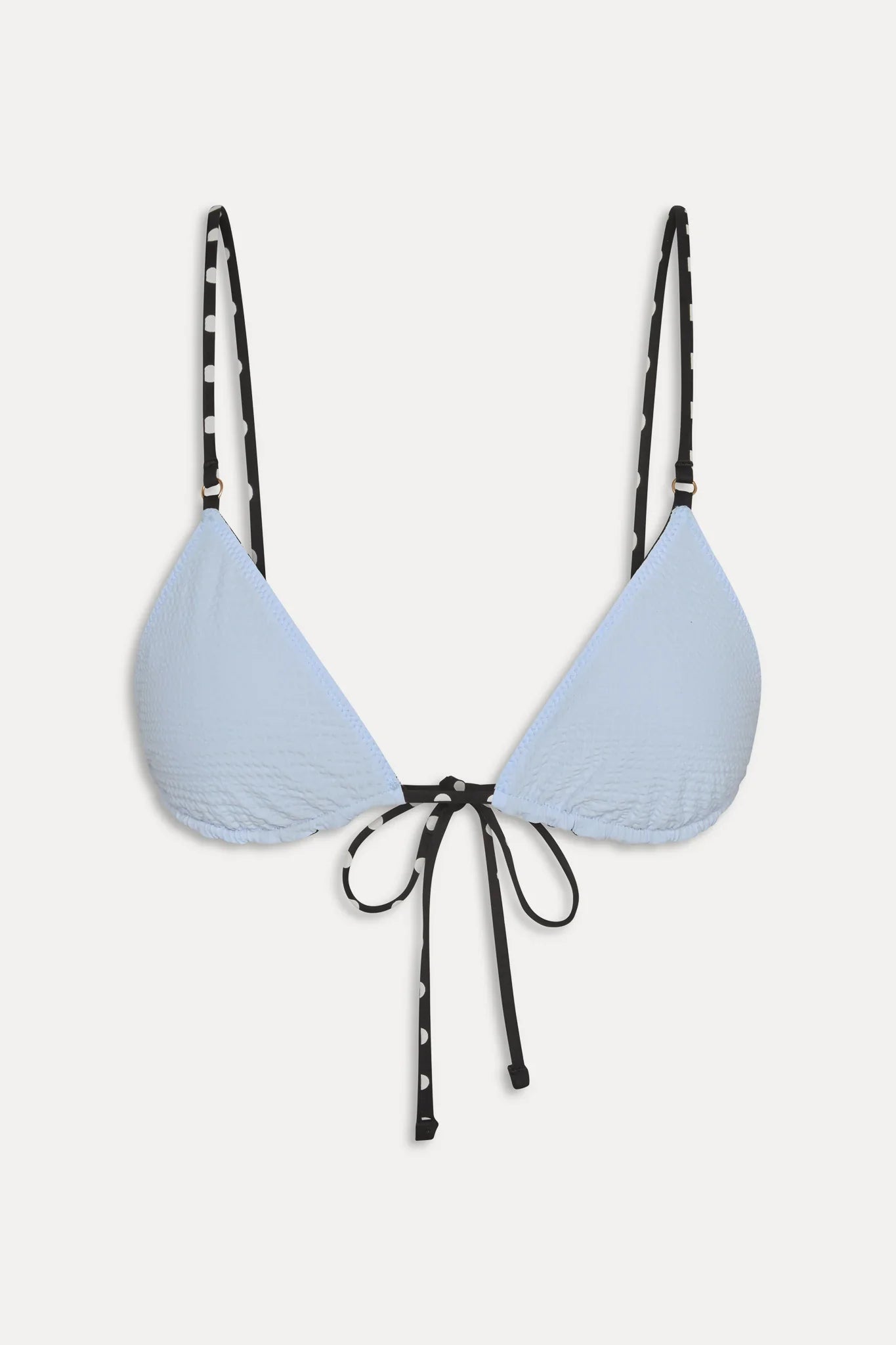 Elena Reversible Micro Bikini Top - Frost