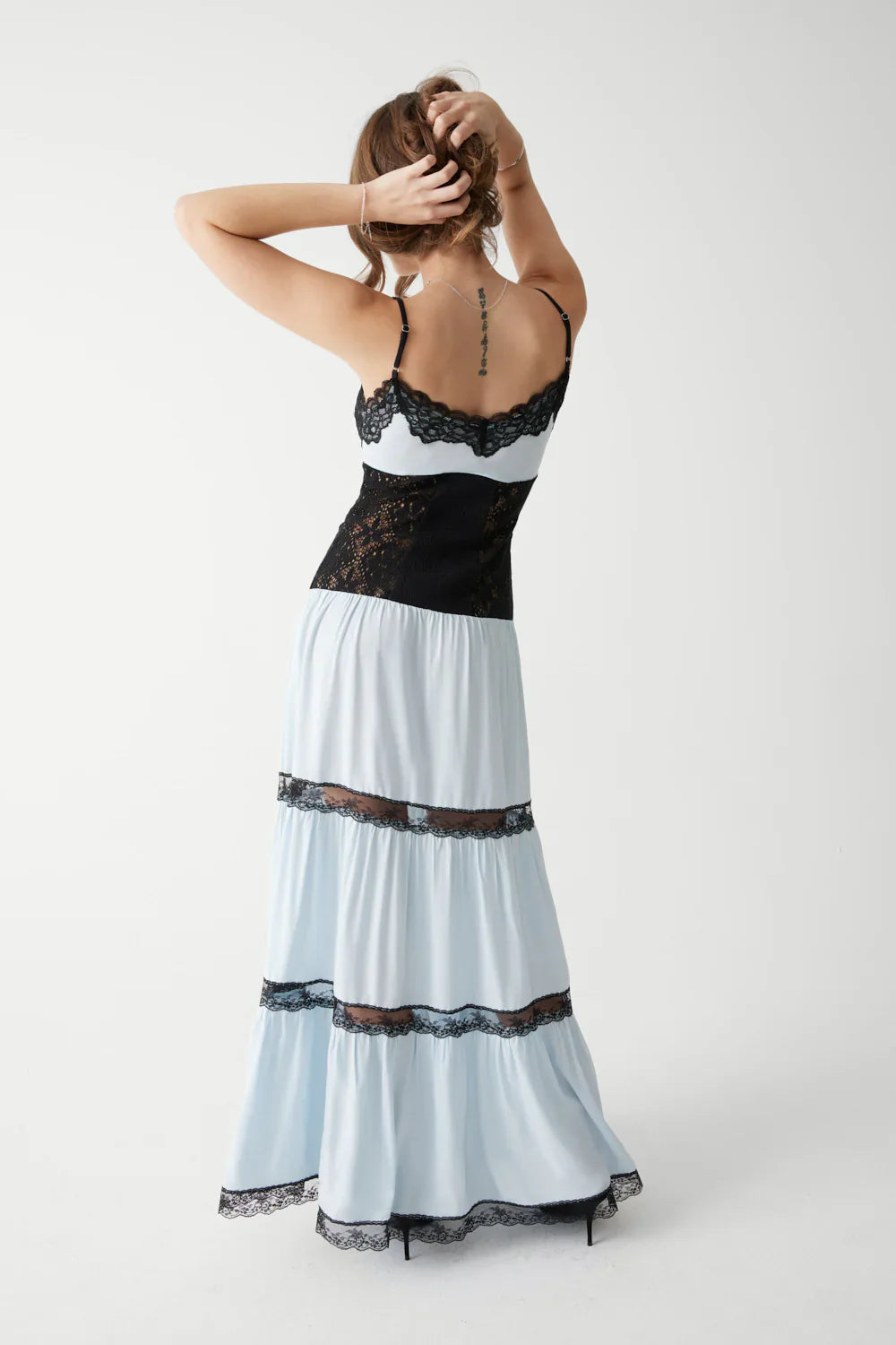 Vineyard Crochet Maxi Dress - Moonlight