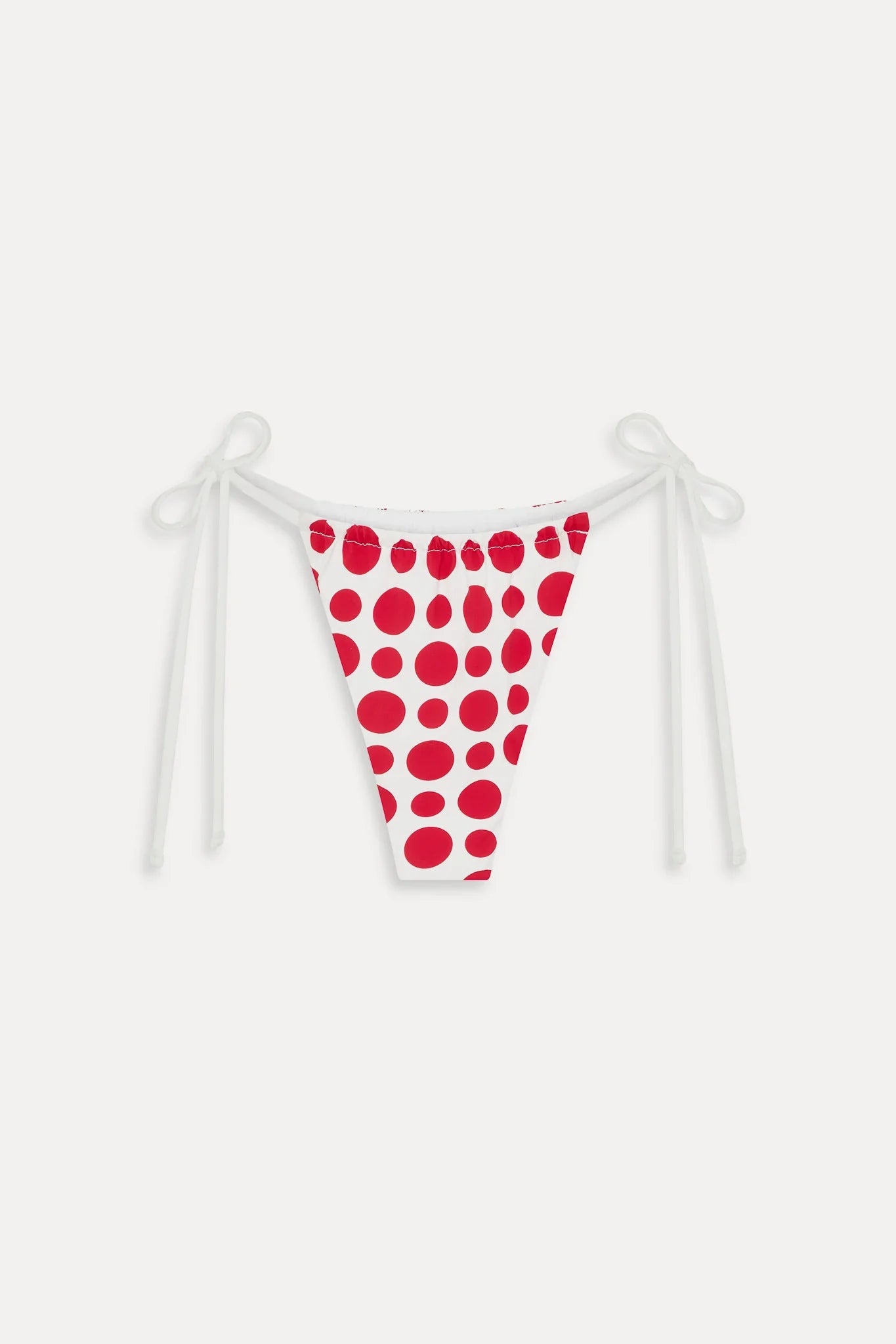 Tia Skimpy String Bikini Bottom - Red Dottie