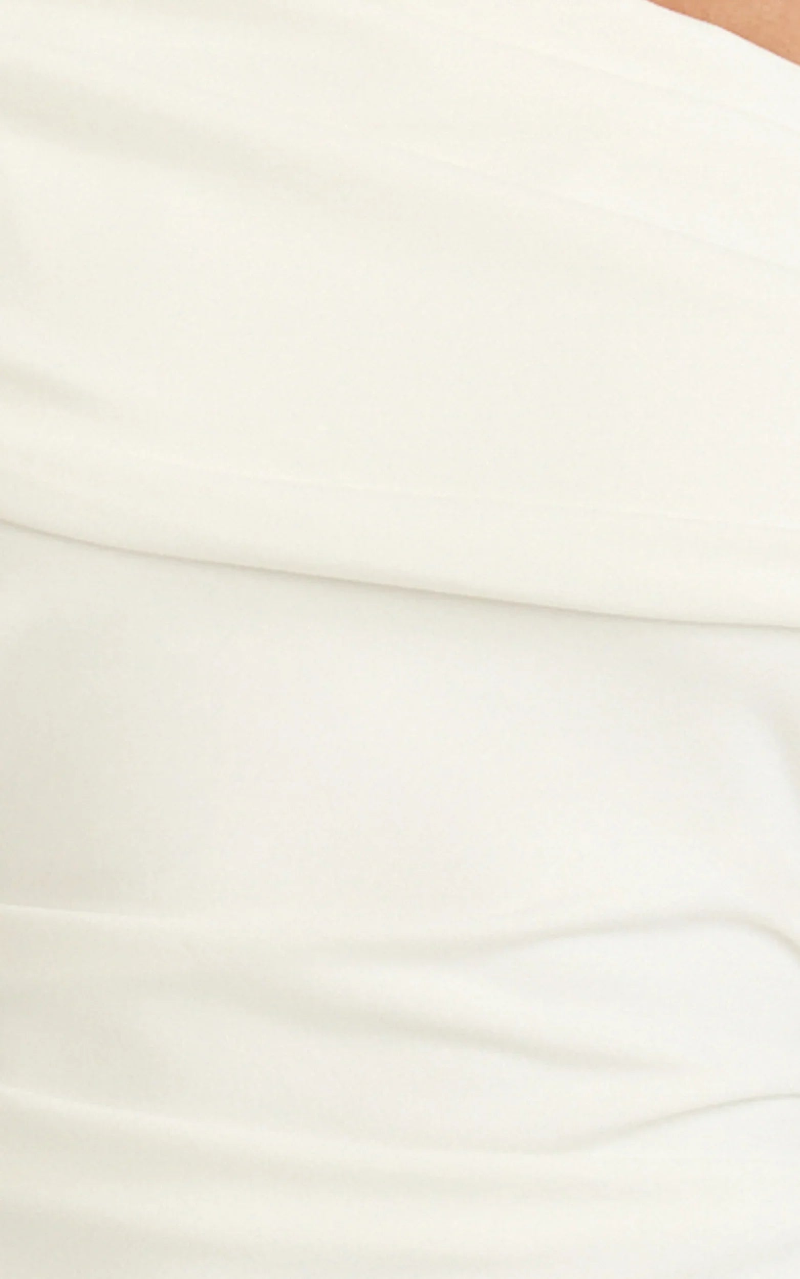 Kairose Mini Dress - Asymmetrical Sleeve Dress in White