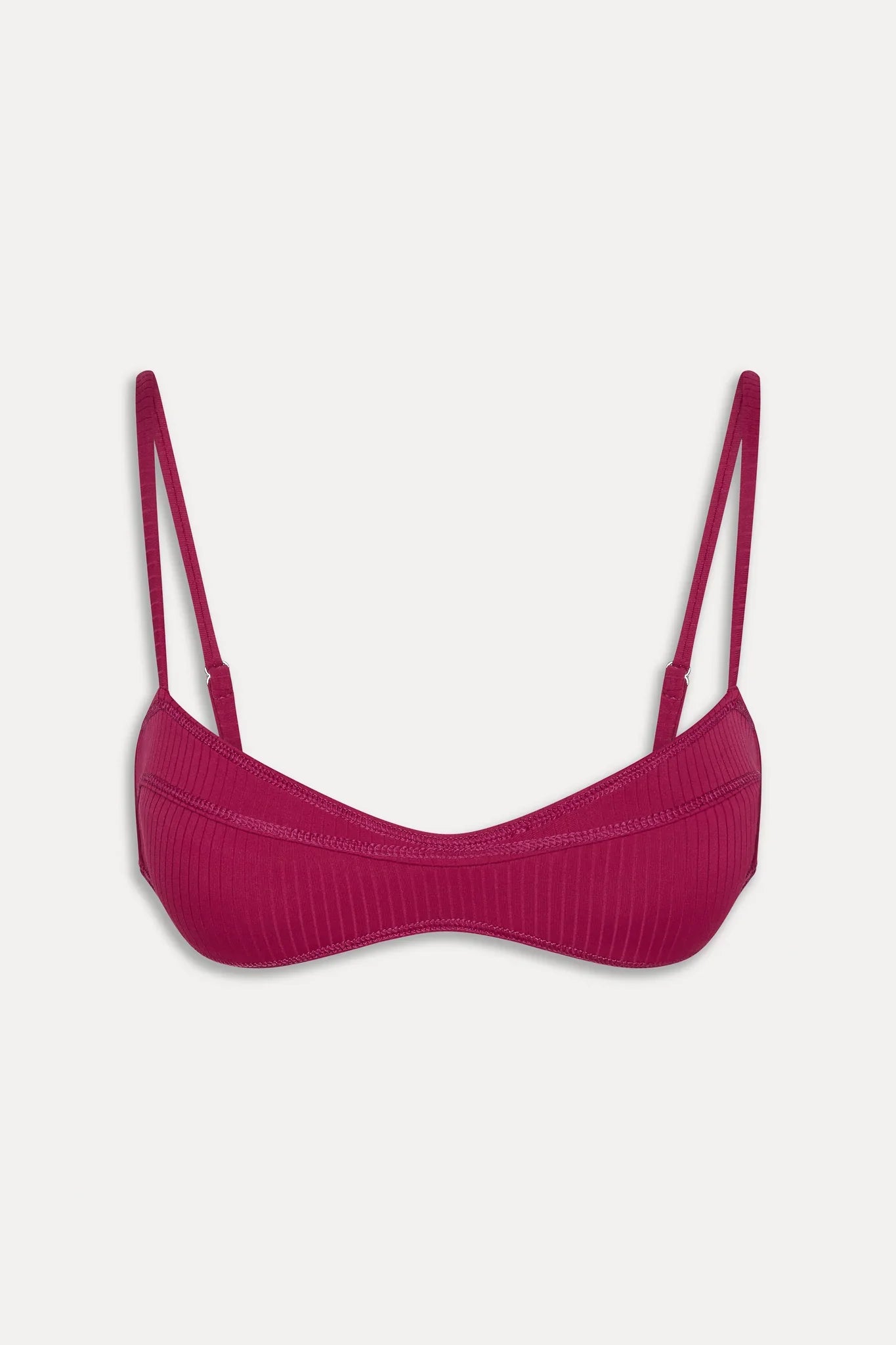 Lane Skimpy Bandeau Bikini Top - Vino
