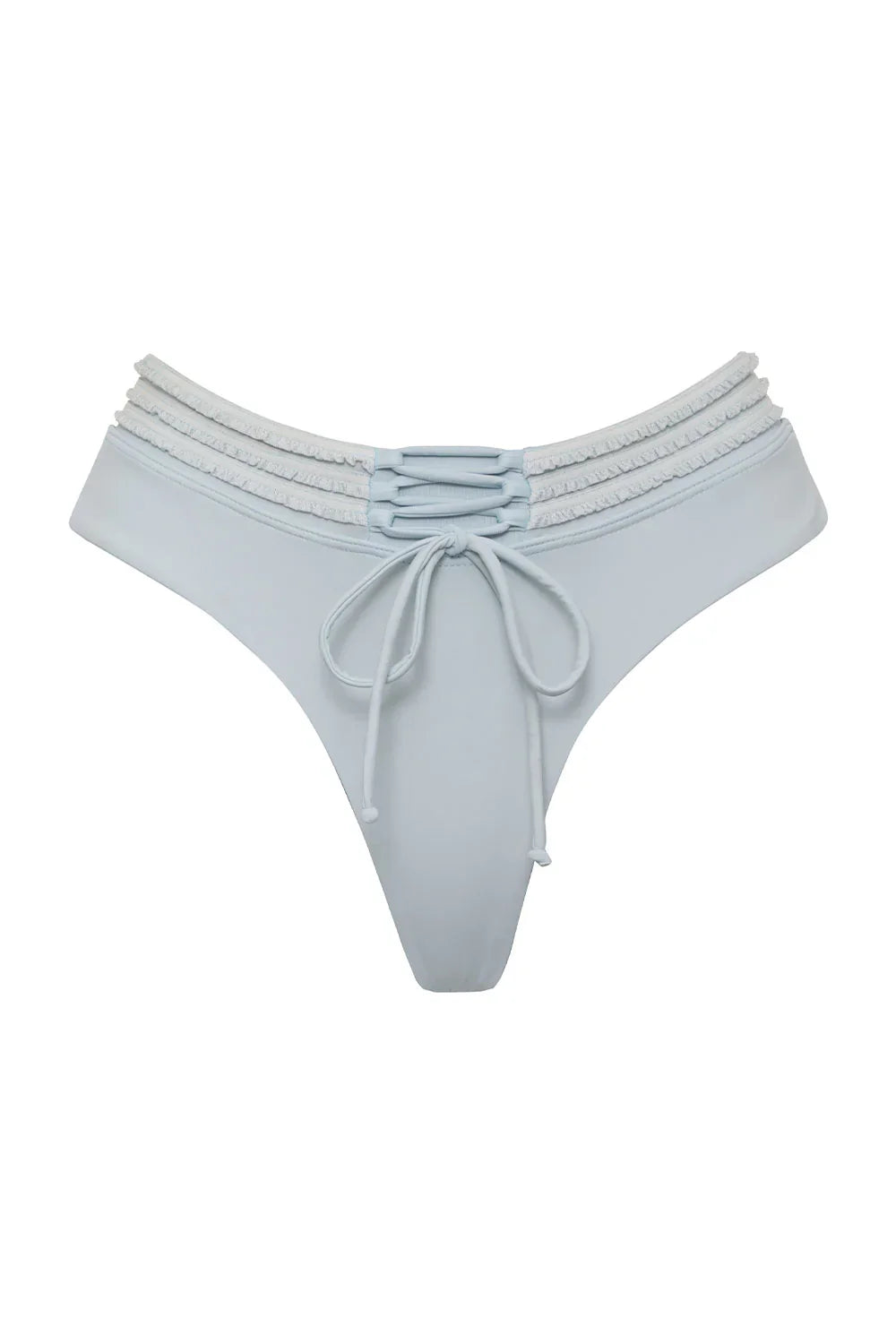 Cora Ruffle Cheeky Bikini Bottom - New Moon