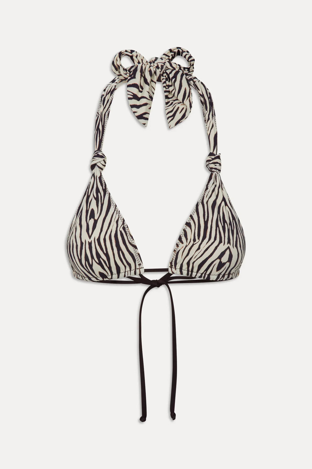 Kealy Halter Bikini Top - Zebra
