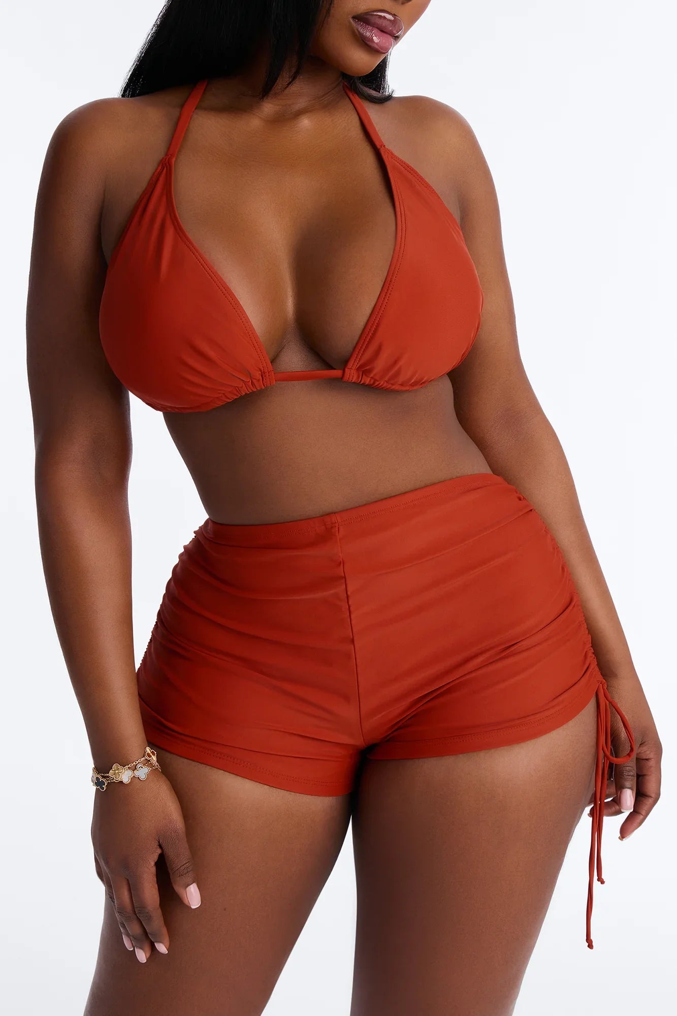 Maui Mix And Match Triangle Bikini Top - Rust