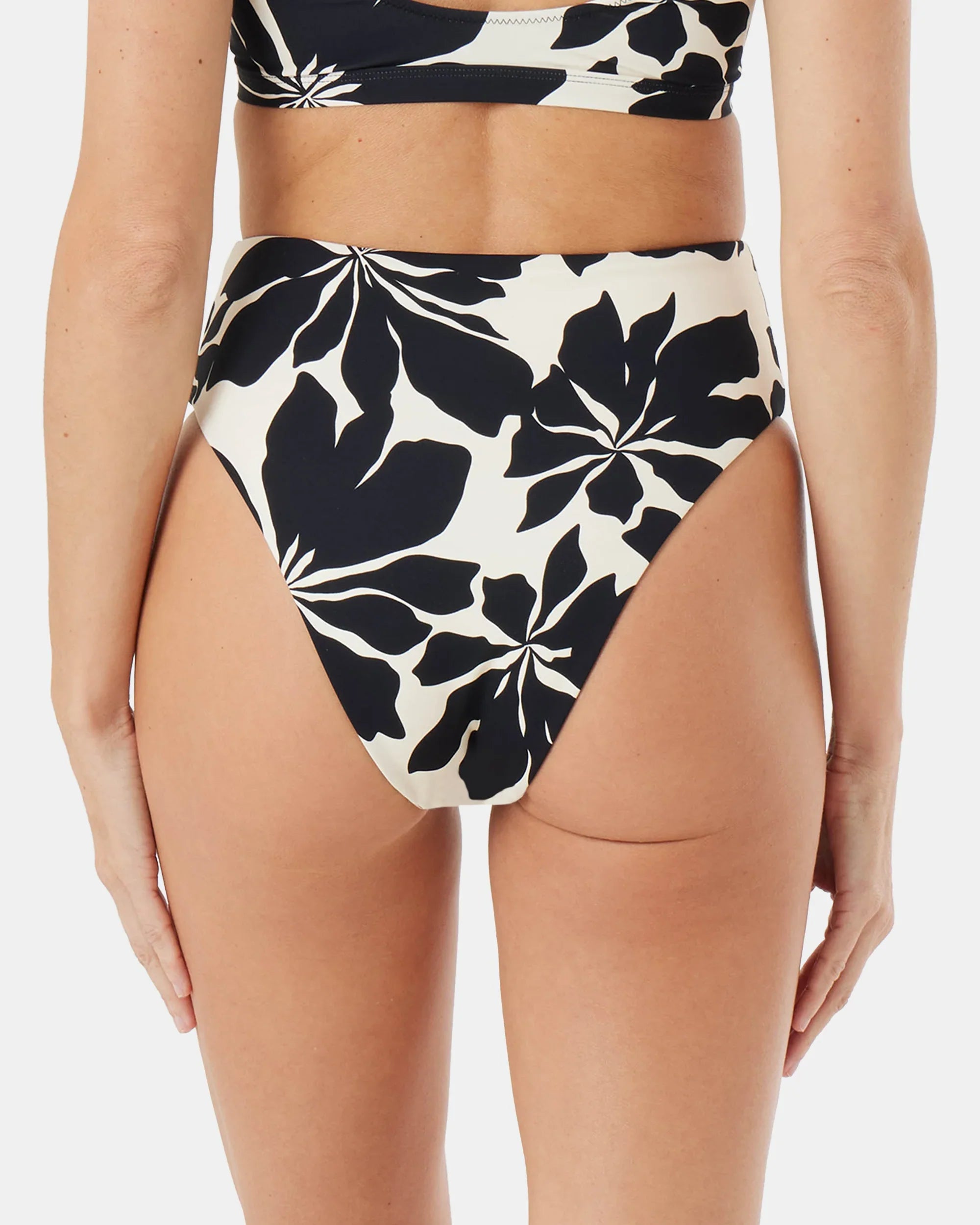 Hang Loose Reversible High Waist Moderate Bikini Bottom