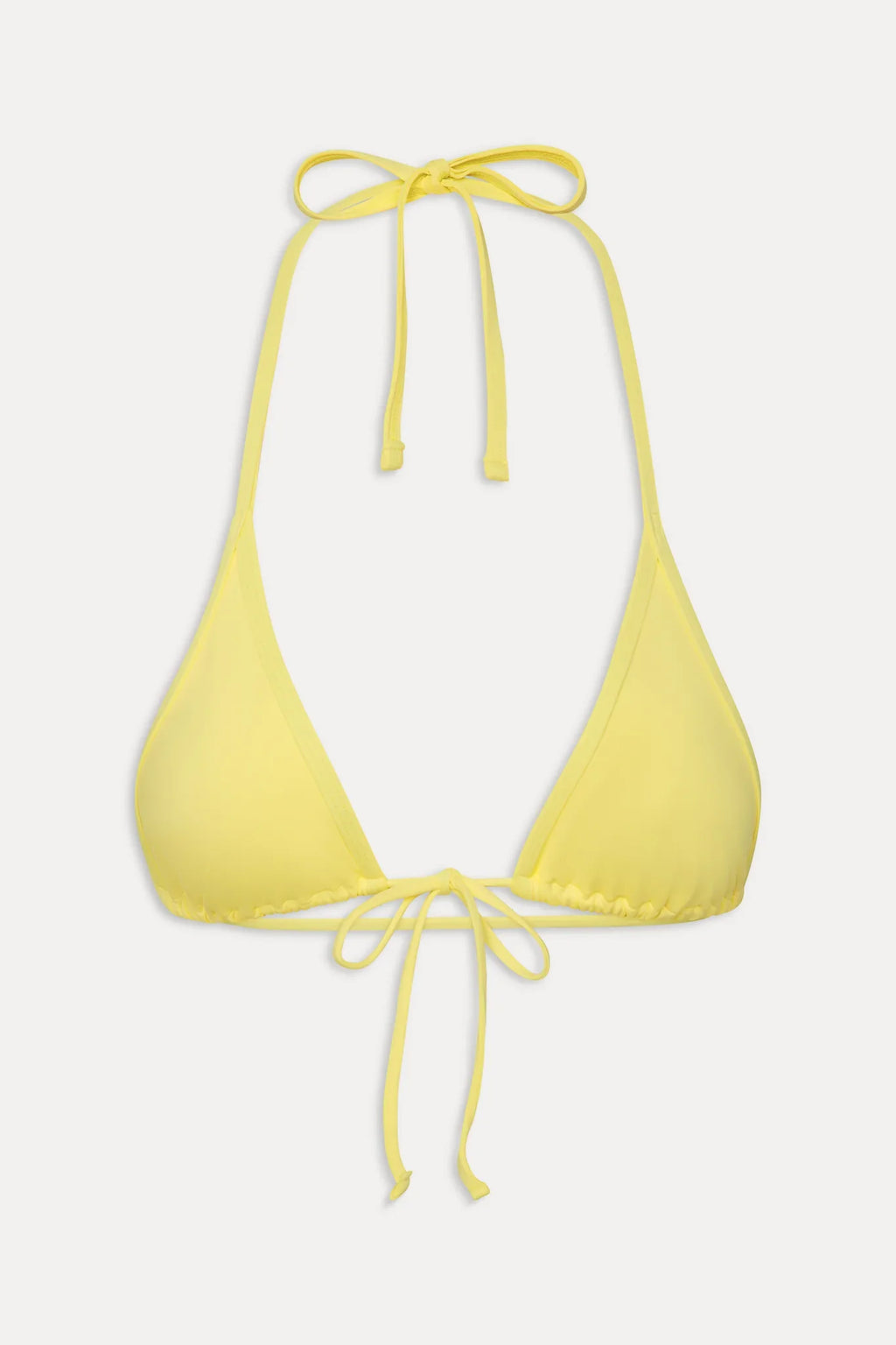 Paradise Micro Halter Bikini Top - Yellow Iris