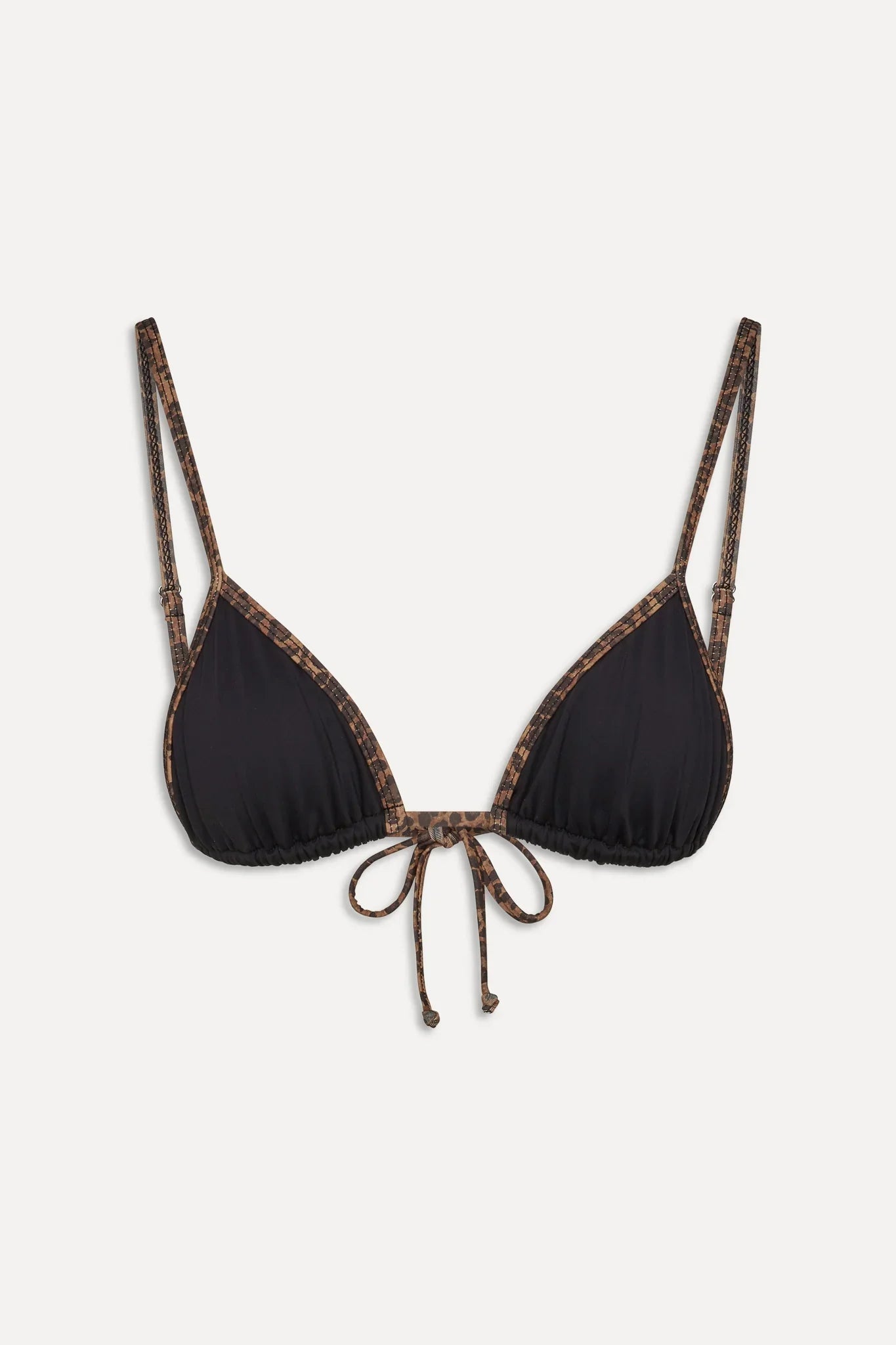 x BELLA HADID Lumia Triangle Bikini Top - Lucky Leopard