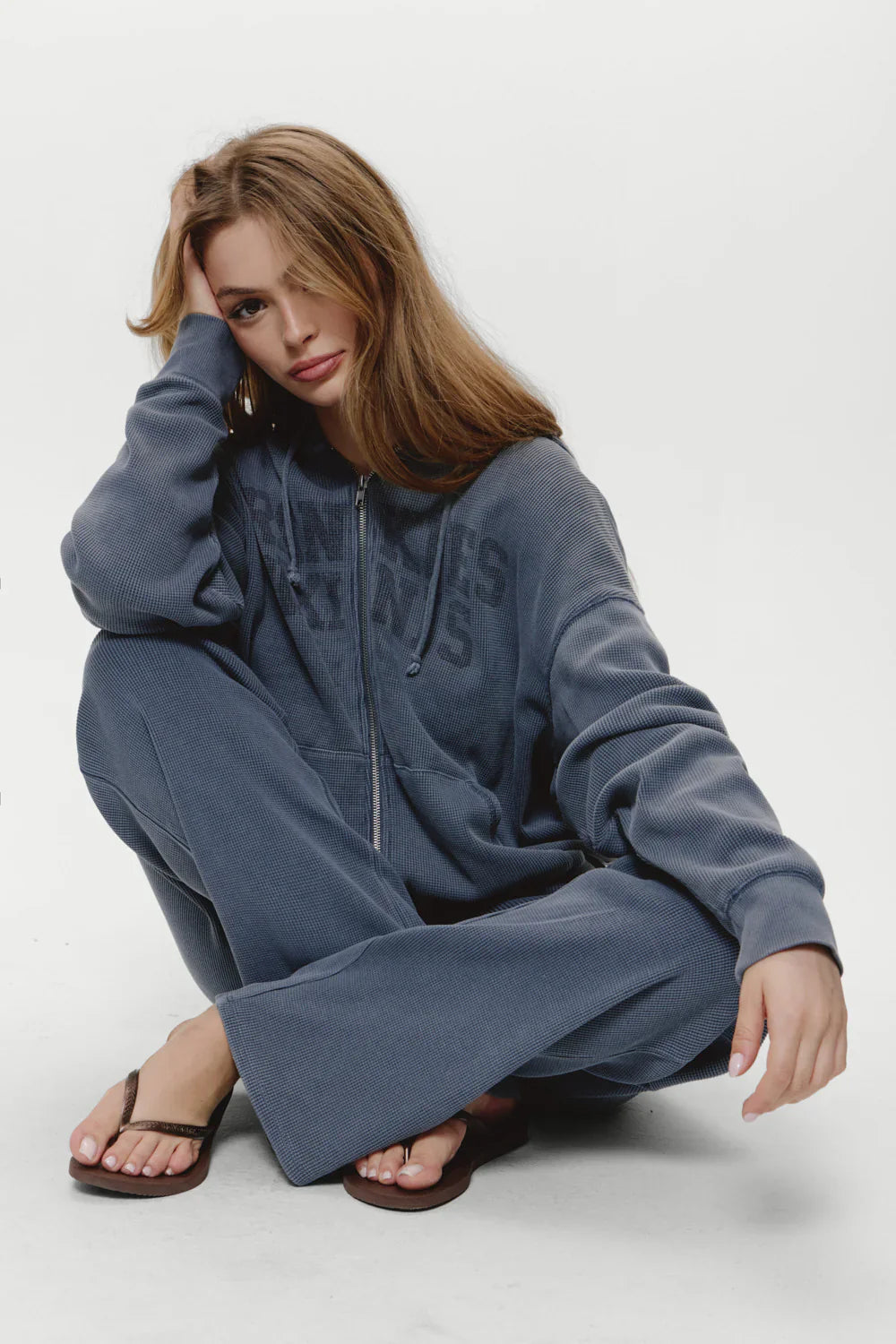 Emma Thermal Pant - Shadow Blue