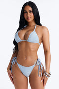 Summer Scent Spiral Hardware 2 Piece Bikini - Blue