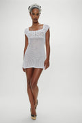 Eloise Crochet Mini Dress - Angel's Meadow
