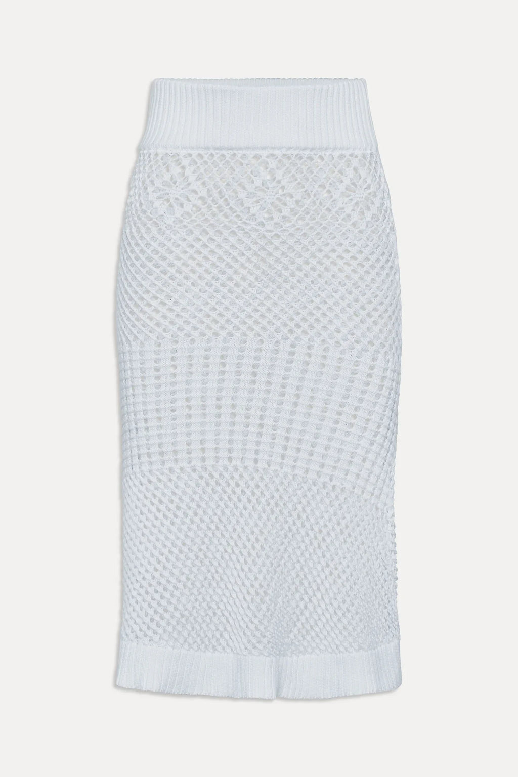 Orchard Crochet Midi Skirt - White
