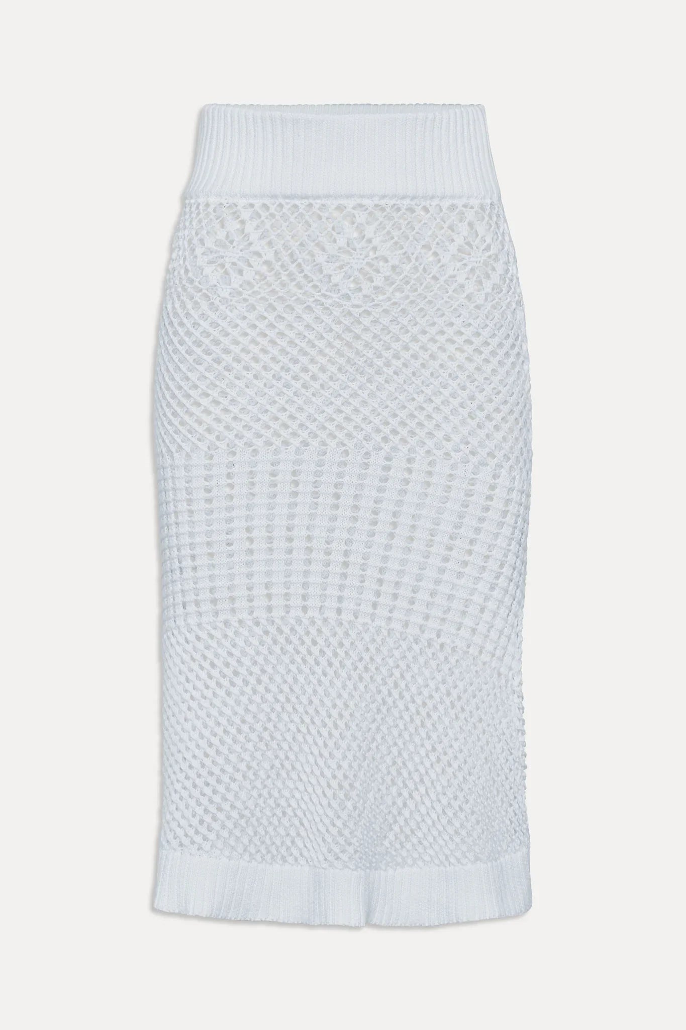 Orchard Crochet Midi Skirt - White