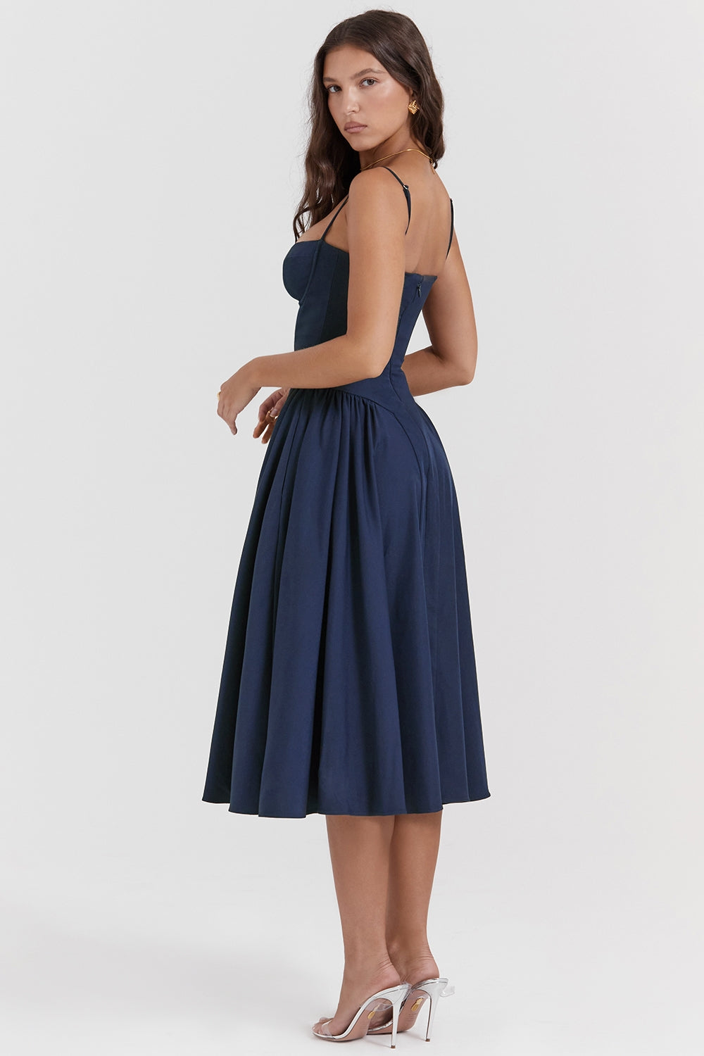 french navy corset sundress