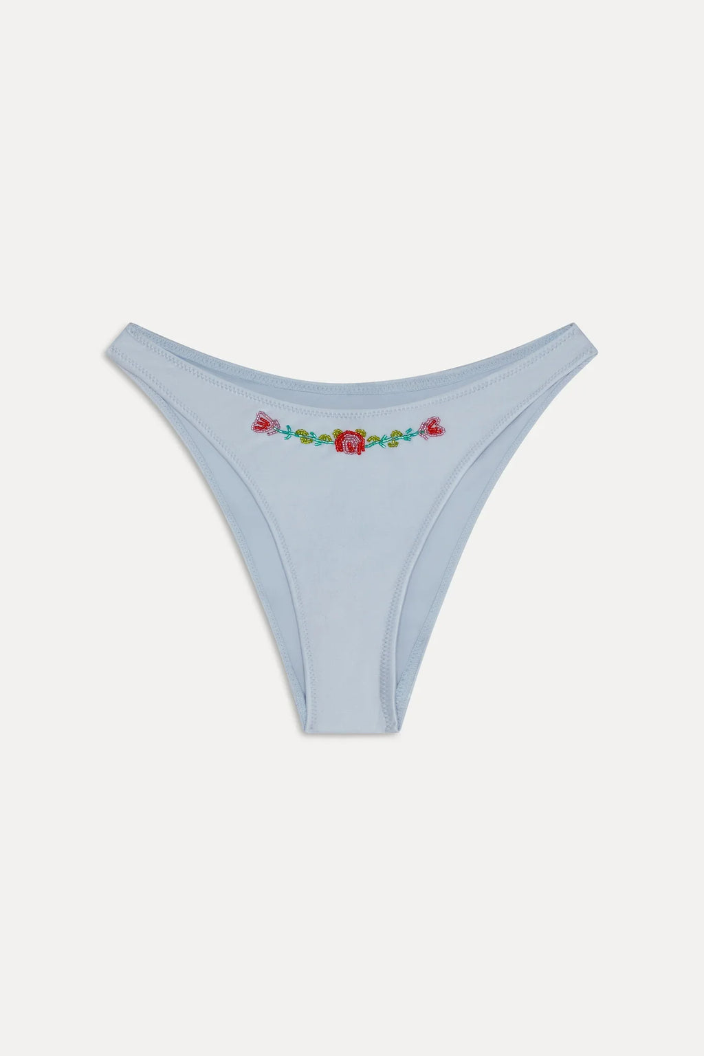 Dove Beaded Shine Bikini Bottom - Frosting