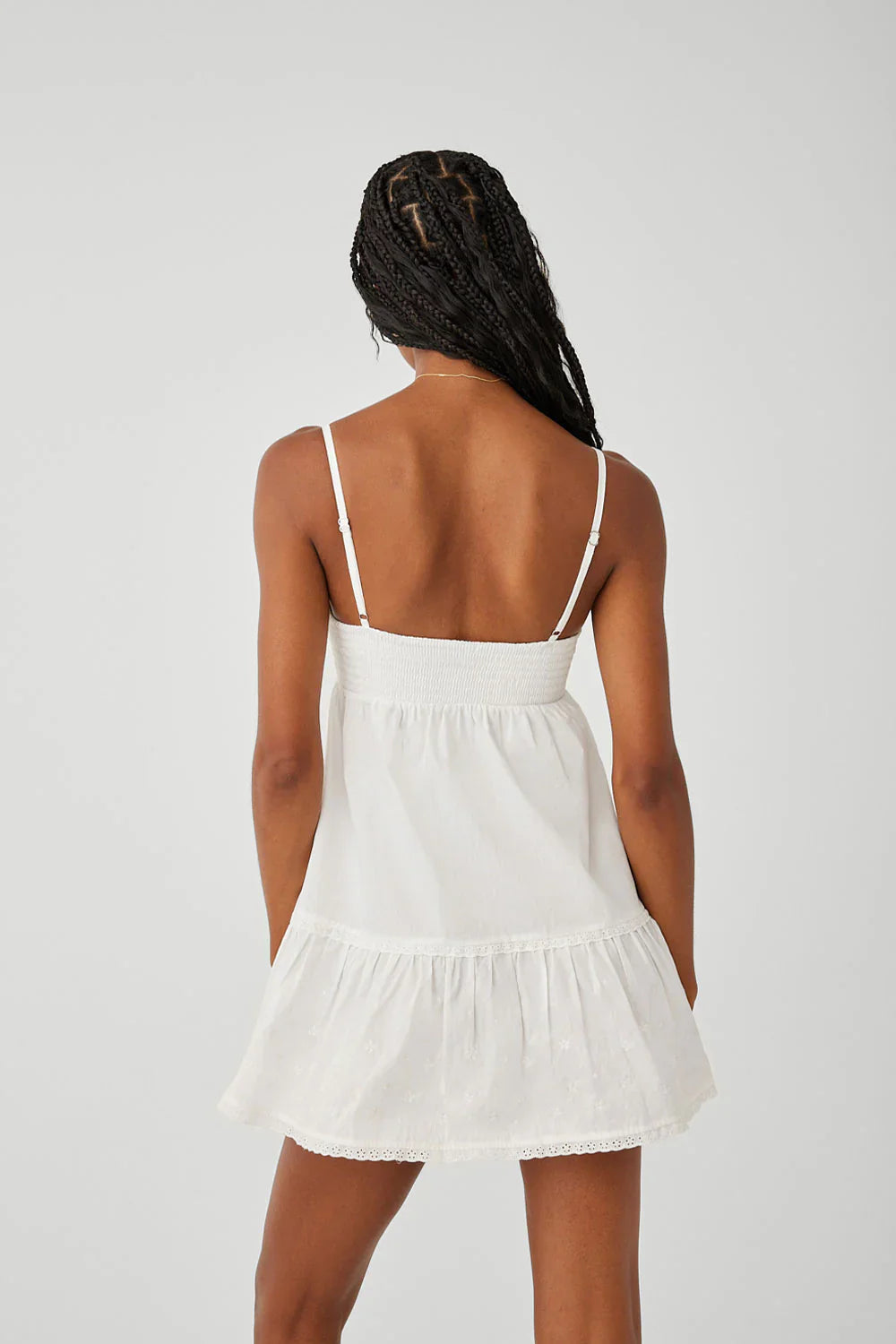 Baby Embroidered Mini Dress - White