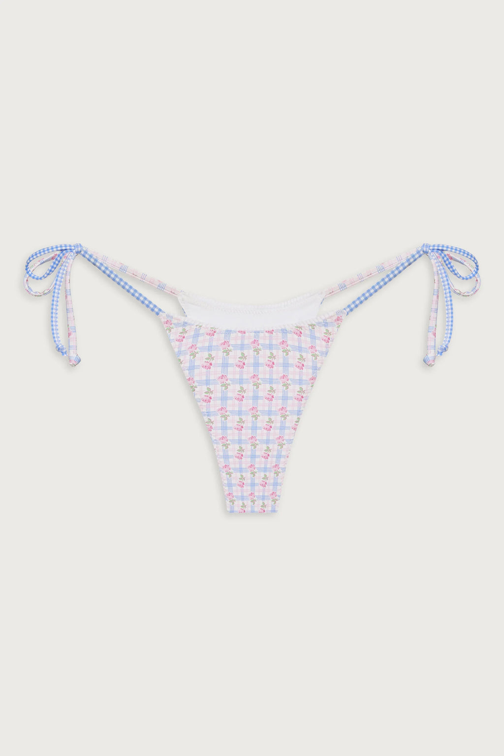 Divine Skimpy Floral Bikini Bottom - Rose Picnic Ruffle