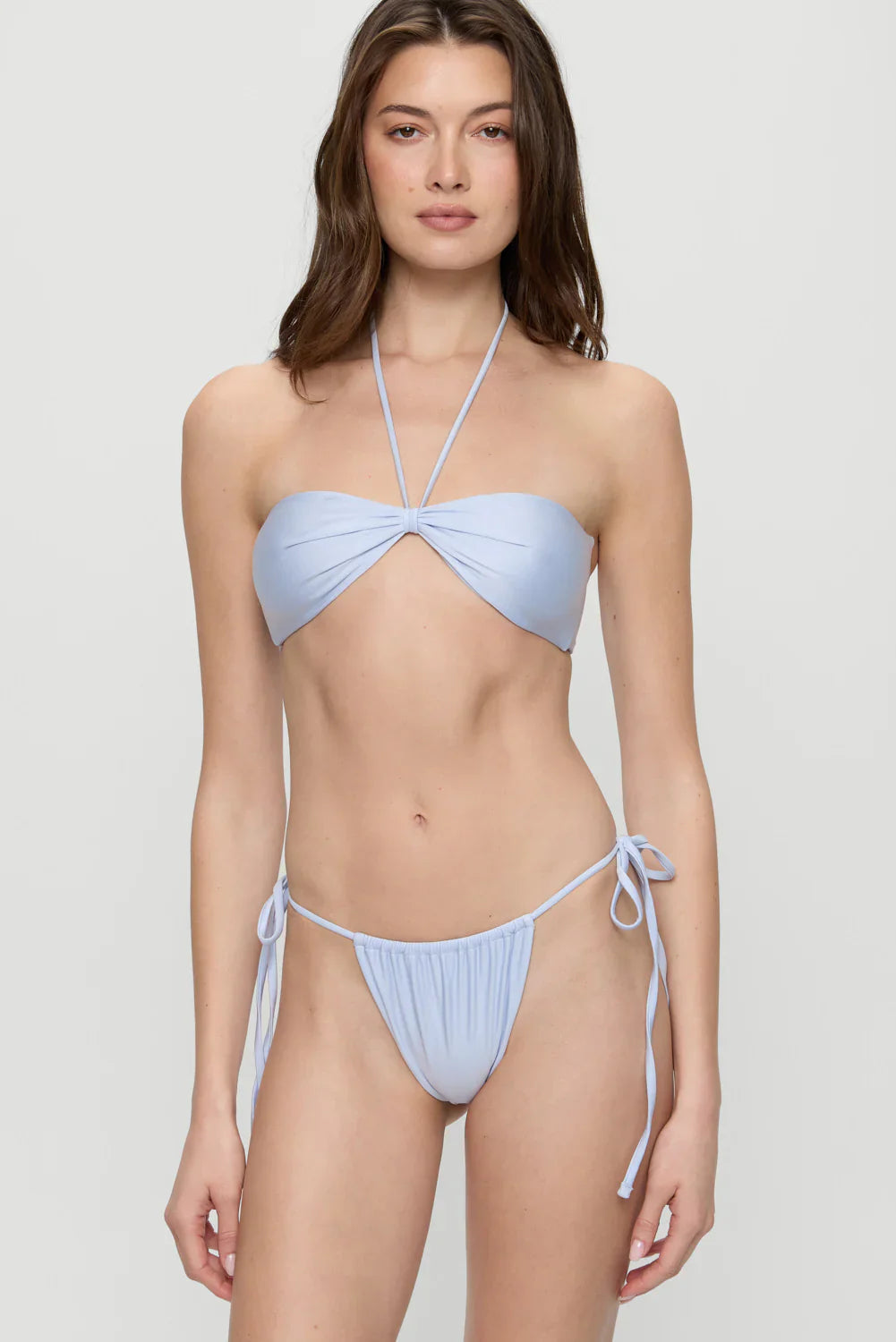 Tia Skimpy Shine Bikini Bottom - Frosting