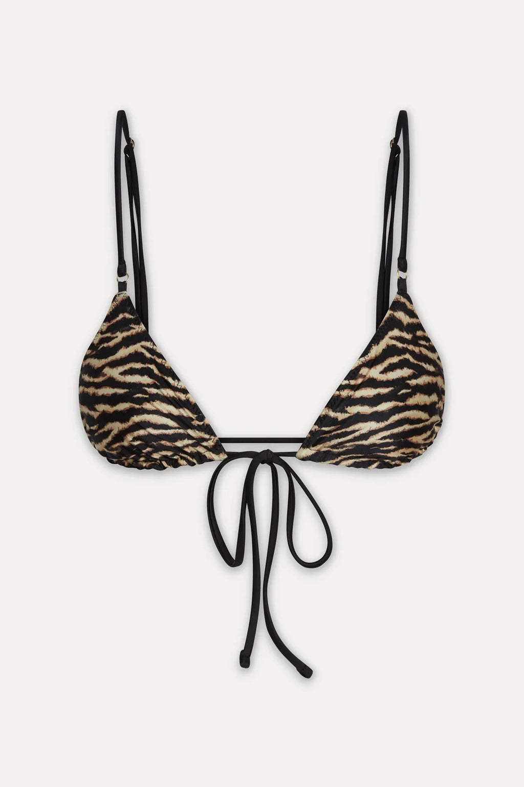 x R��alisation Par Lila Triangle Bikini Top - Vintage Tiger