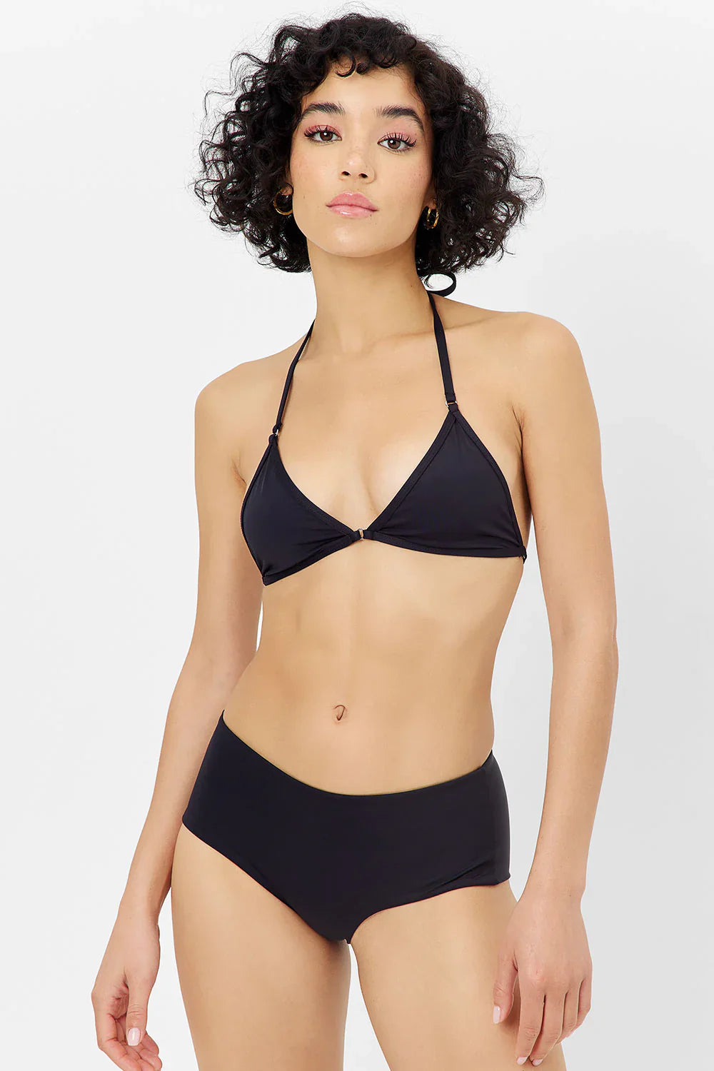 Lisa Full Coverage Bikini Bottom - Black