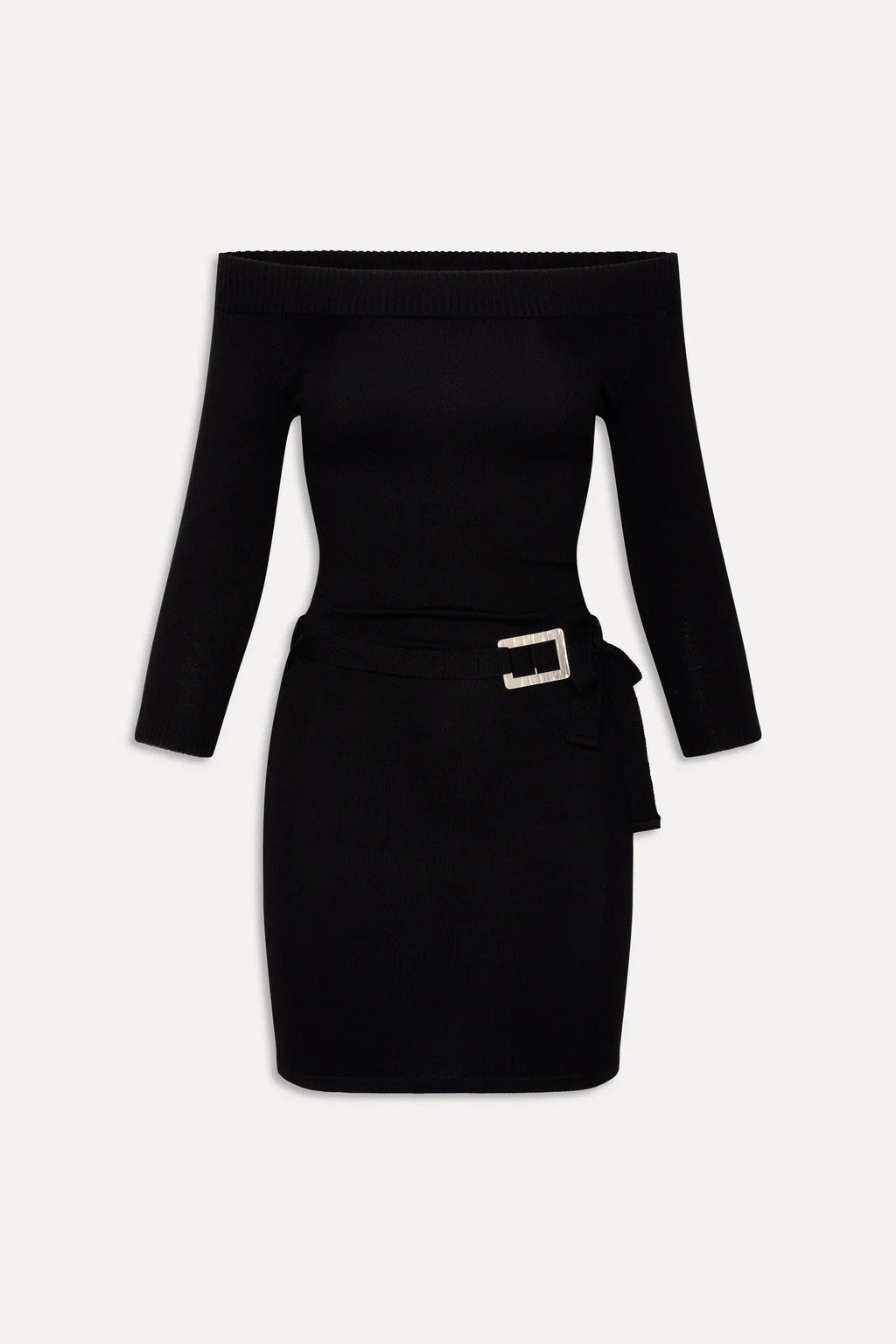 x BELLA HADID Saloon Knit Mini Dress - Black