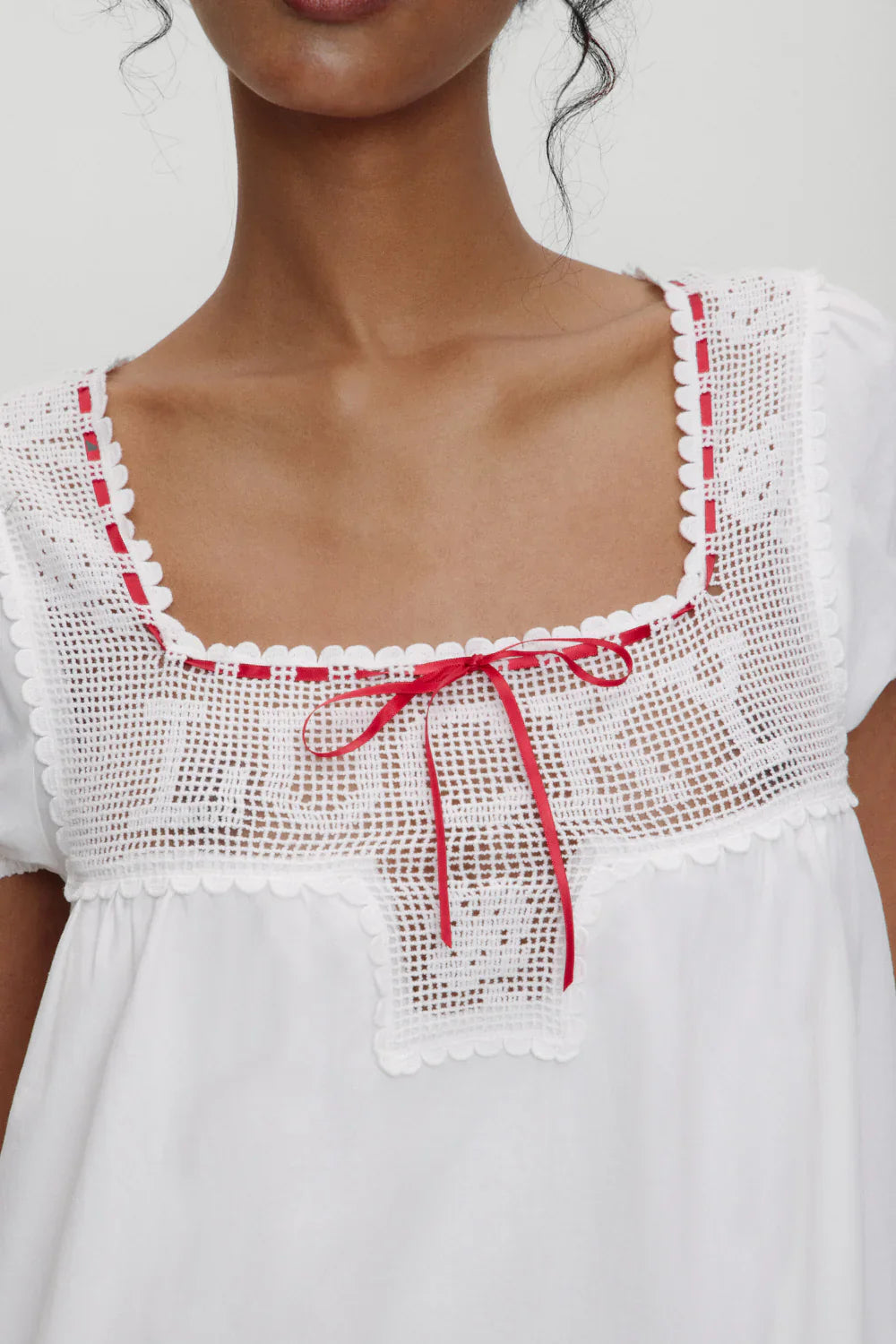x BELLA HADID Western Poplin Mini Dress - White
