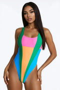 Manhattan Beach Moment 1 Piece Swimsuit - Multi Color