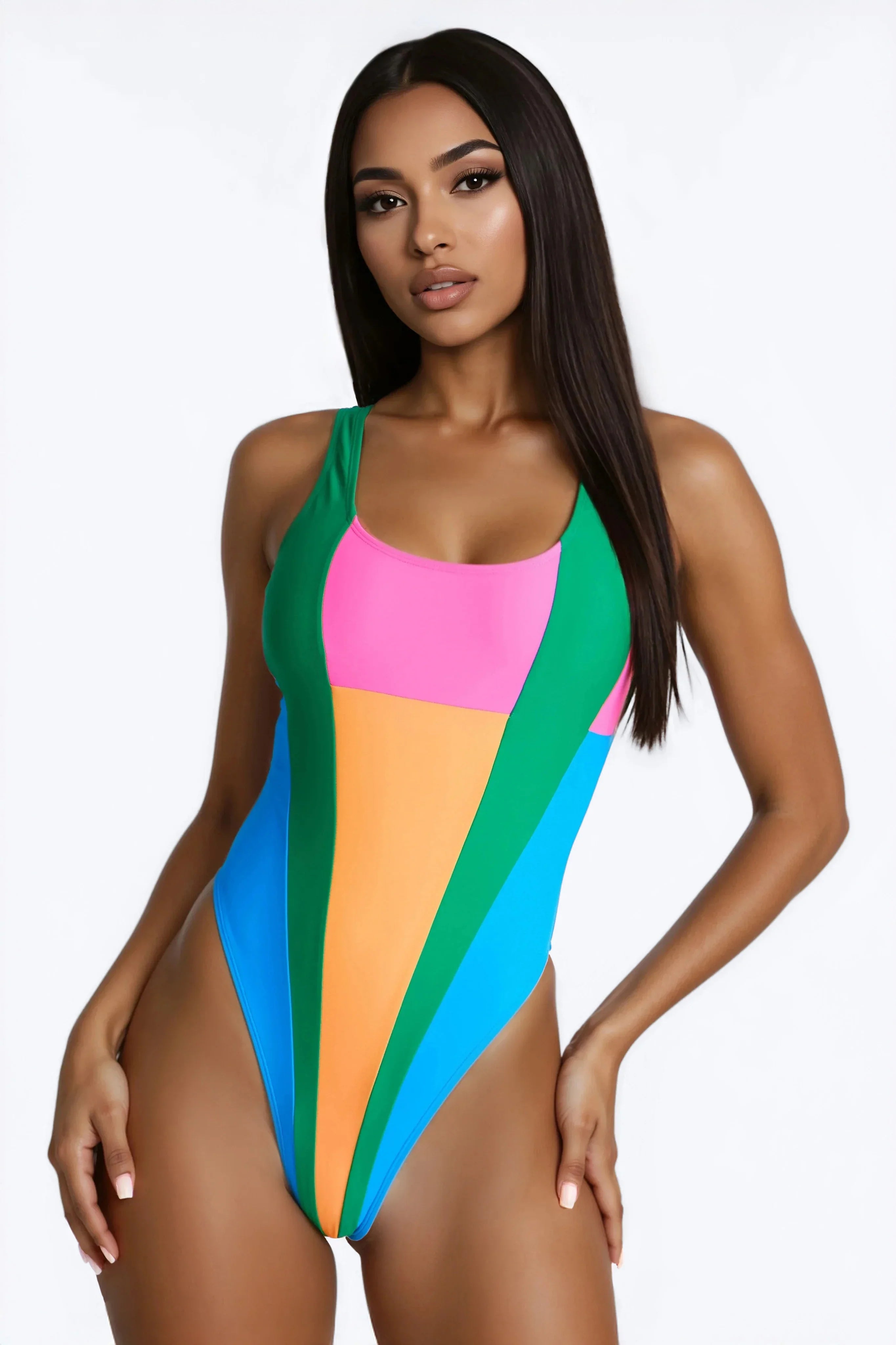 Manhattan Beach Moment 1 Piece Swimsuit - Multi Color