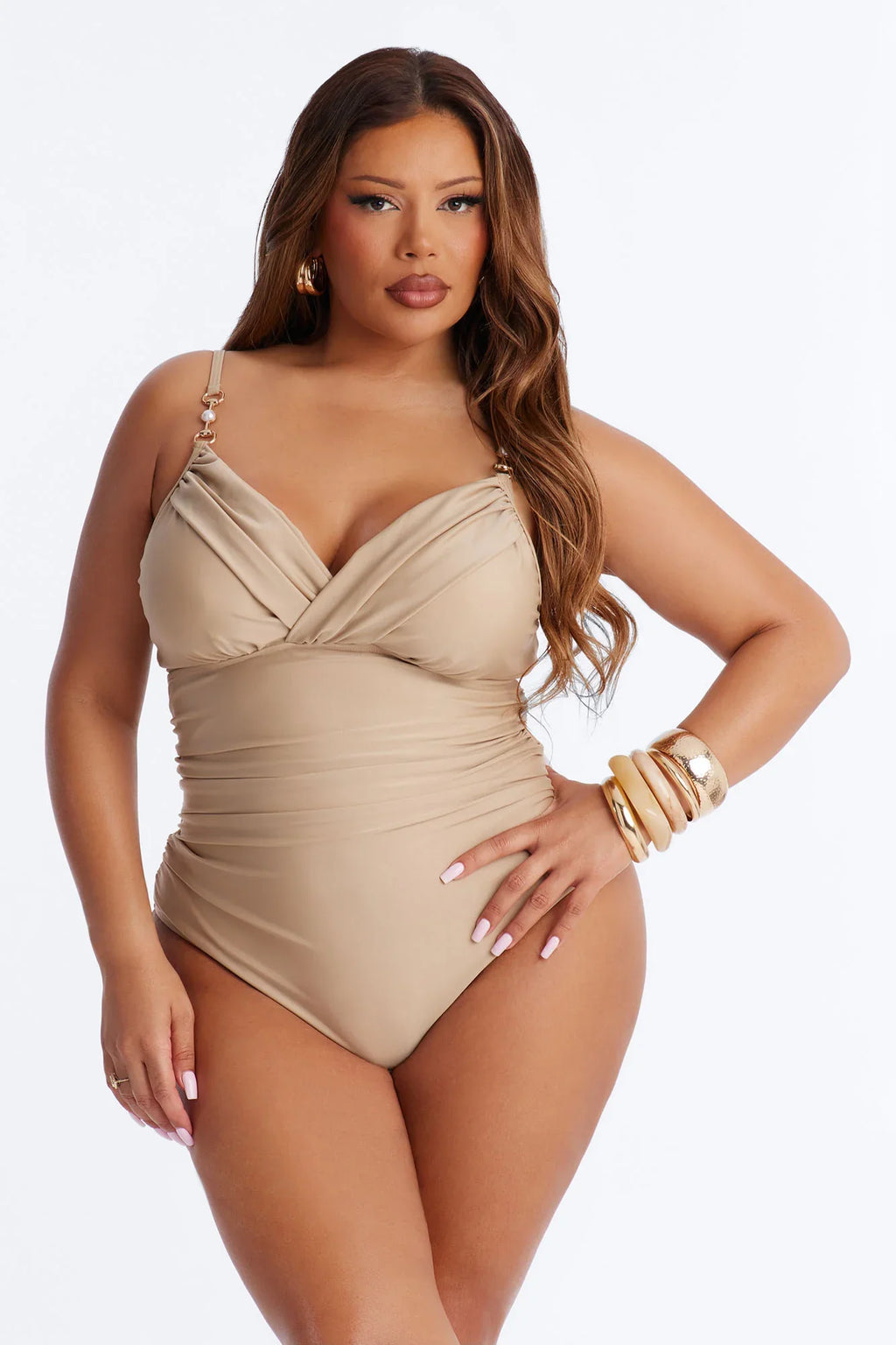 Savoring Summer 1 Piece Swimsuit - Olive