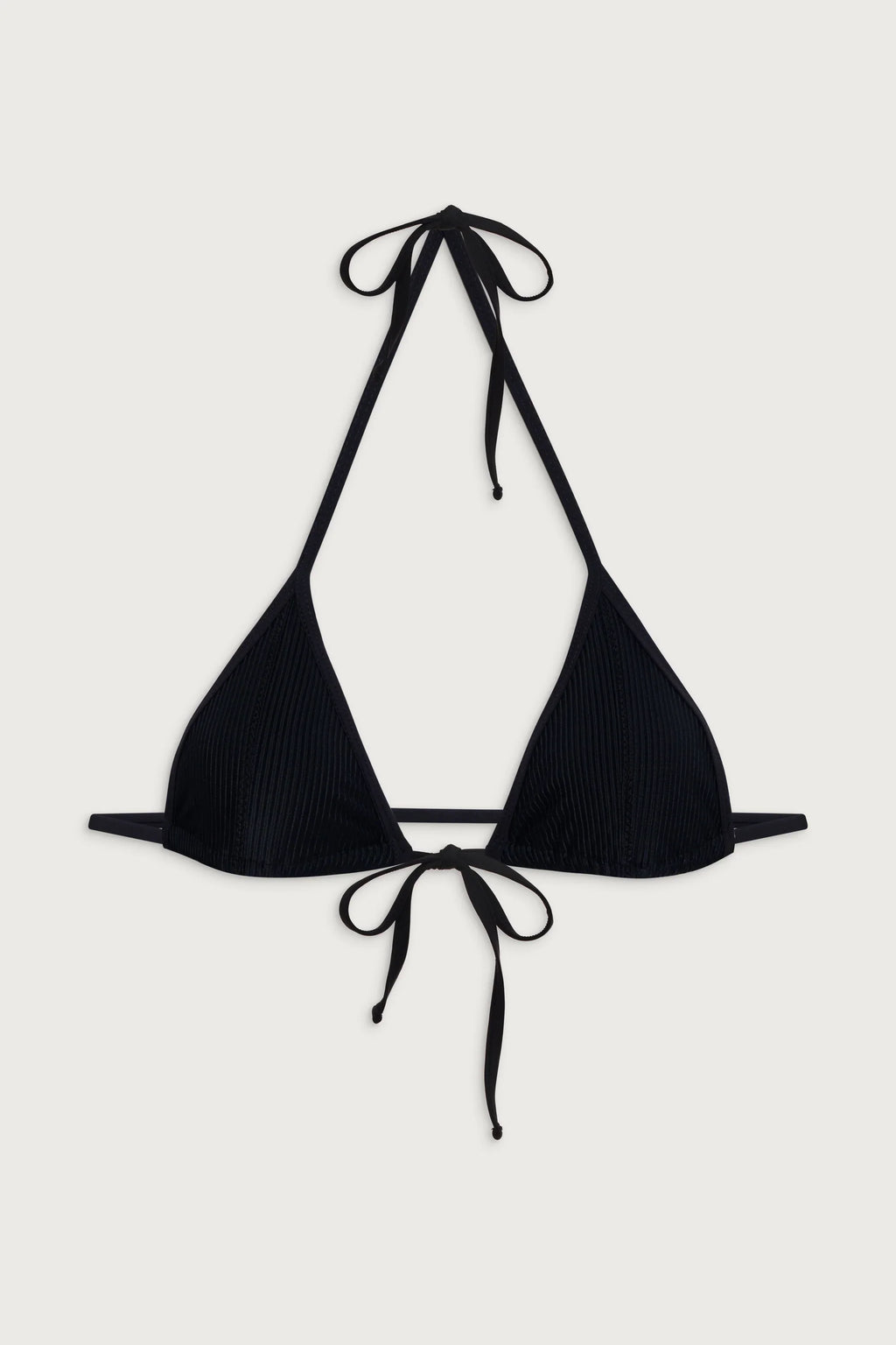 Coastal Micro Triangle Bikini Top - Black
