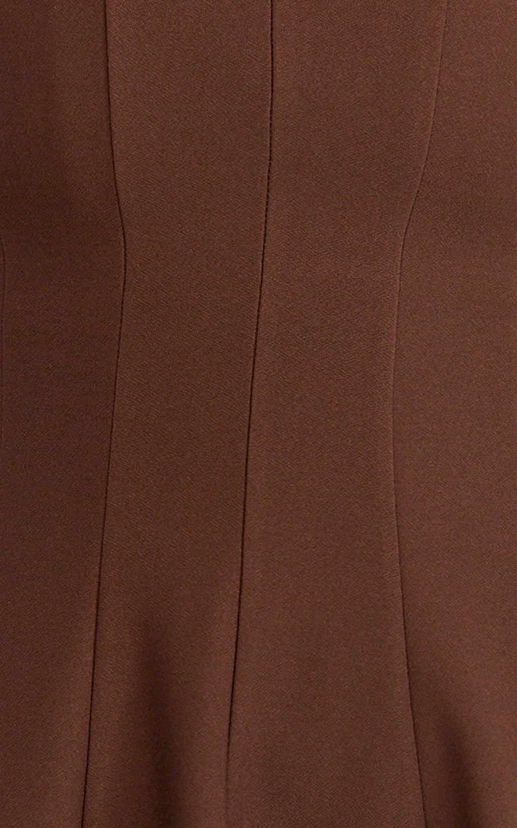 Becky Mini Dress - High Neck Sleeveless Fit And Flare Dress in Chocolate