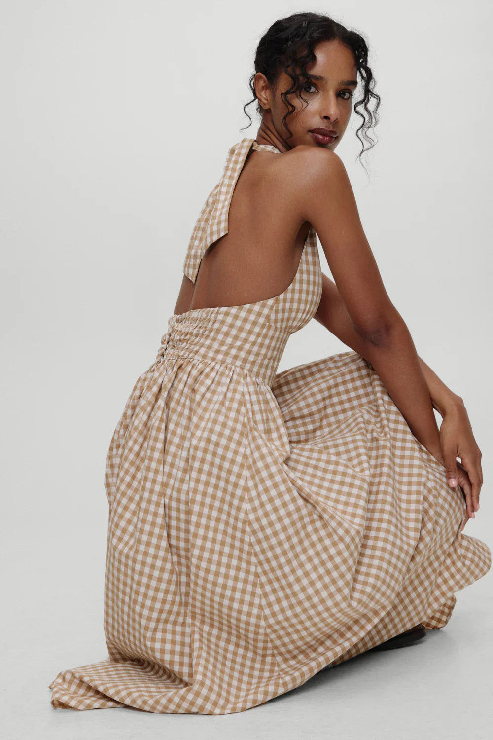 x BELLA HADID Prairie Midi Dress - Rodeo Gingham