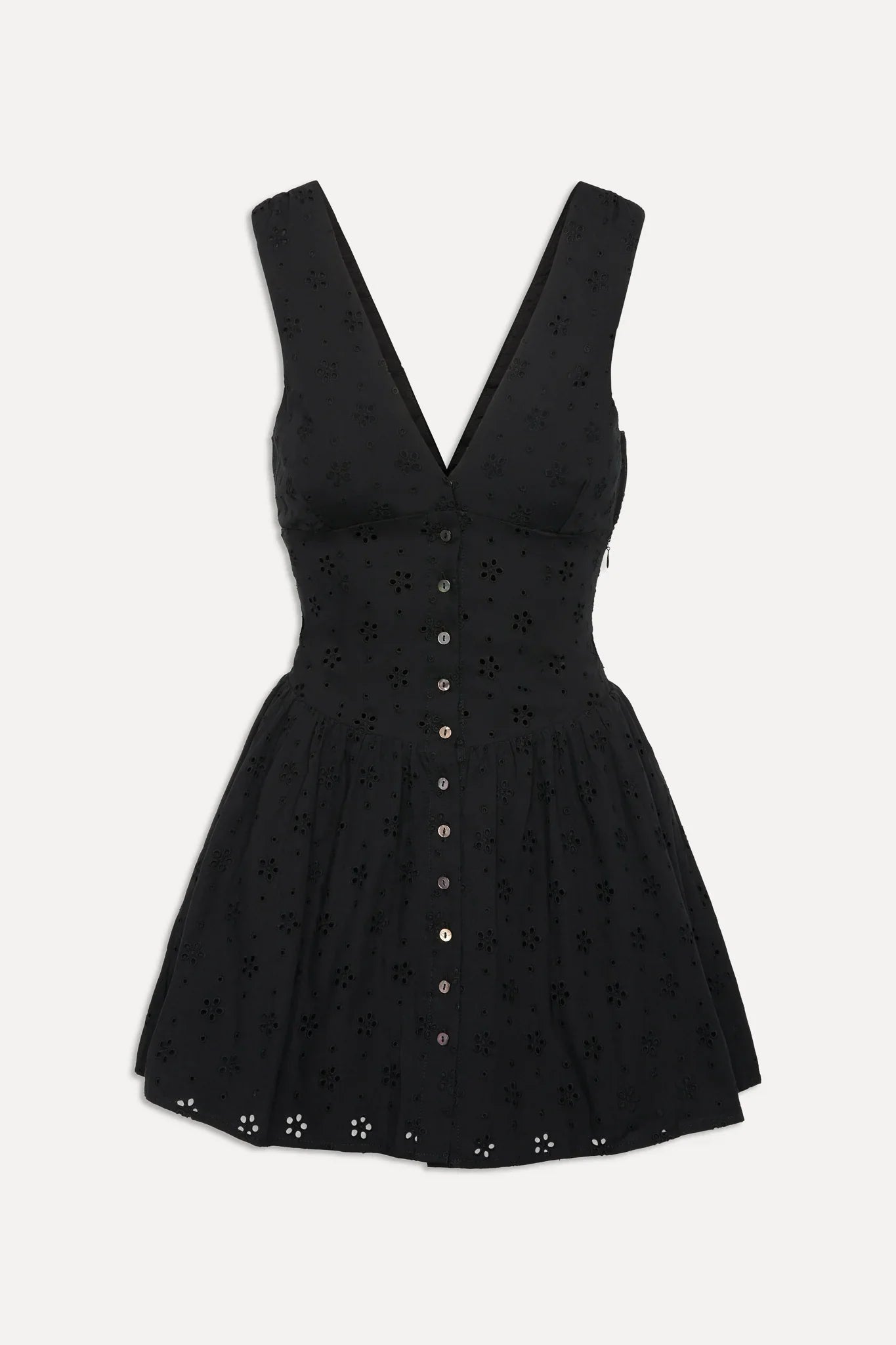 Marley Cotton Eyelet Mini Dress - Eclipse