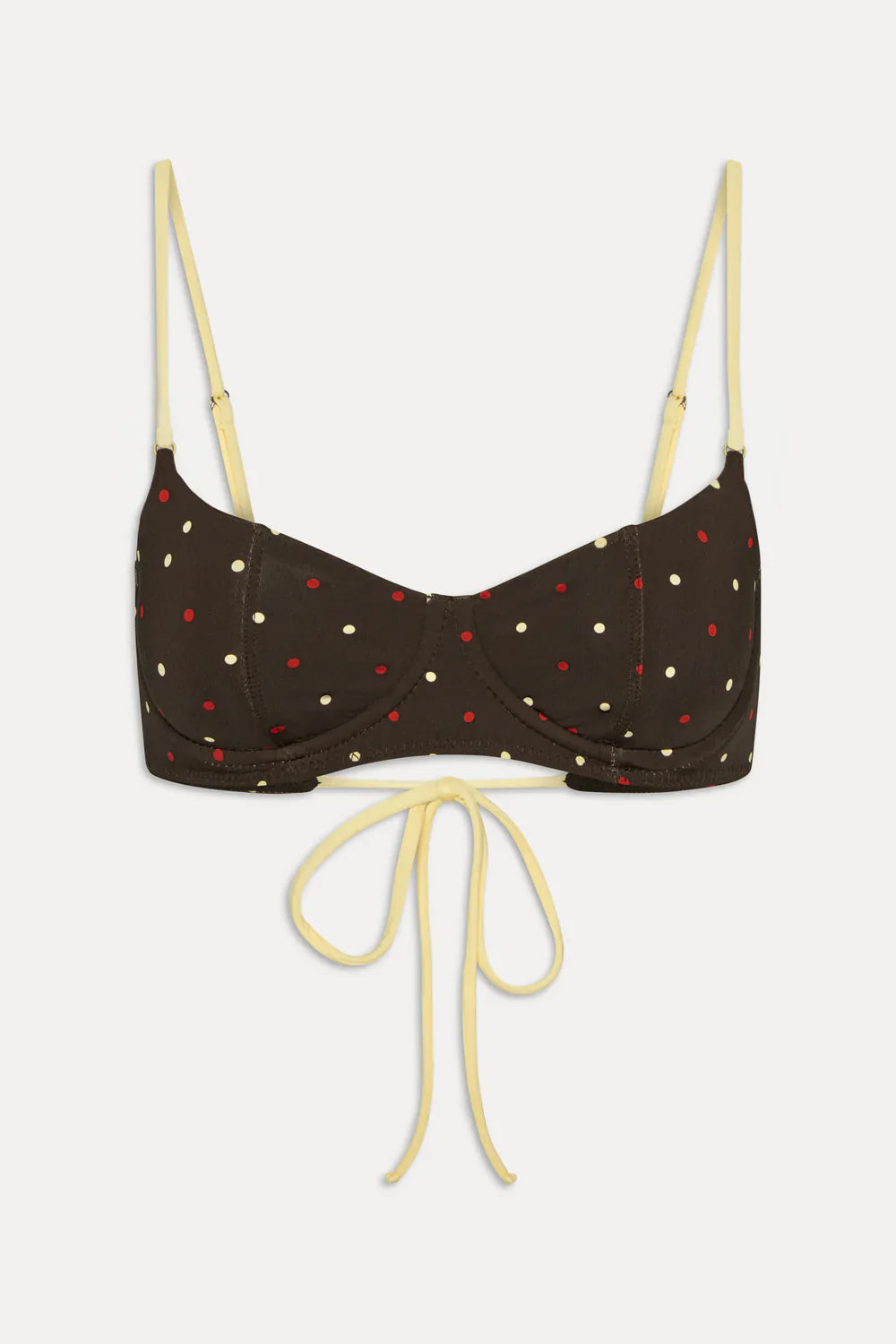 Cola Underwire Shine Bikini Top - Honey Bug