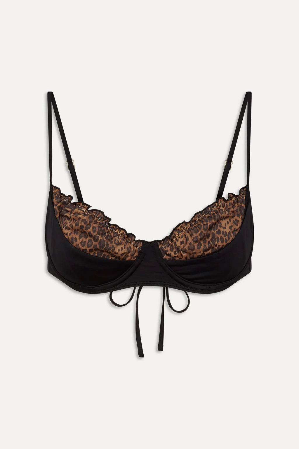 x BELLA HADID Austin Underwire Bikini Top - Lucky Leopard