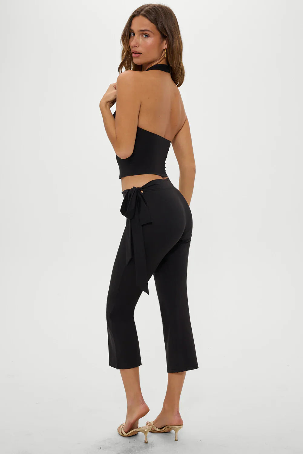 Jay Cowl Neck Top - Black