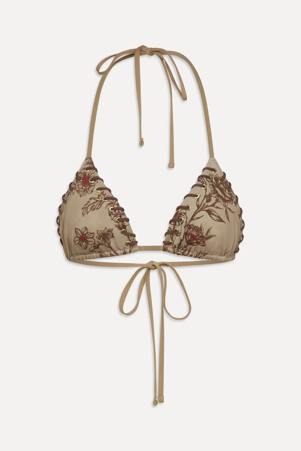 x BELLA HADID Nick Triangle Bikini Top - Desert Rose