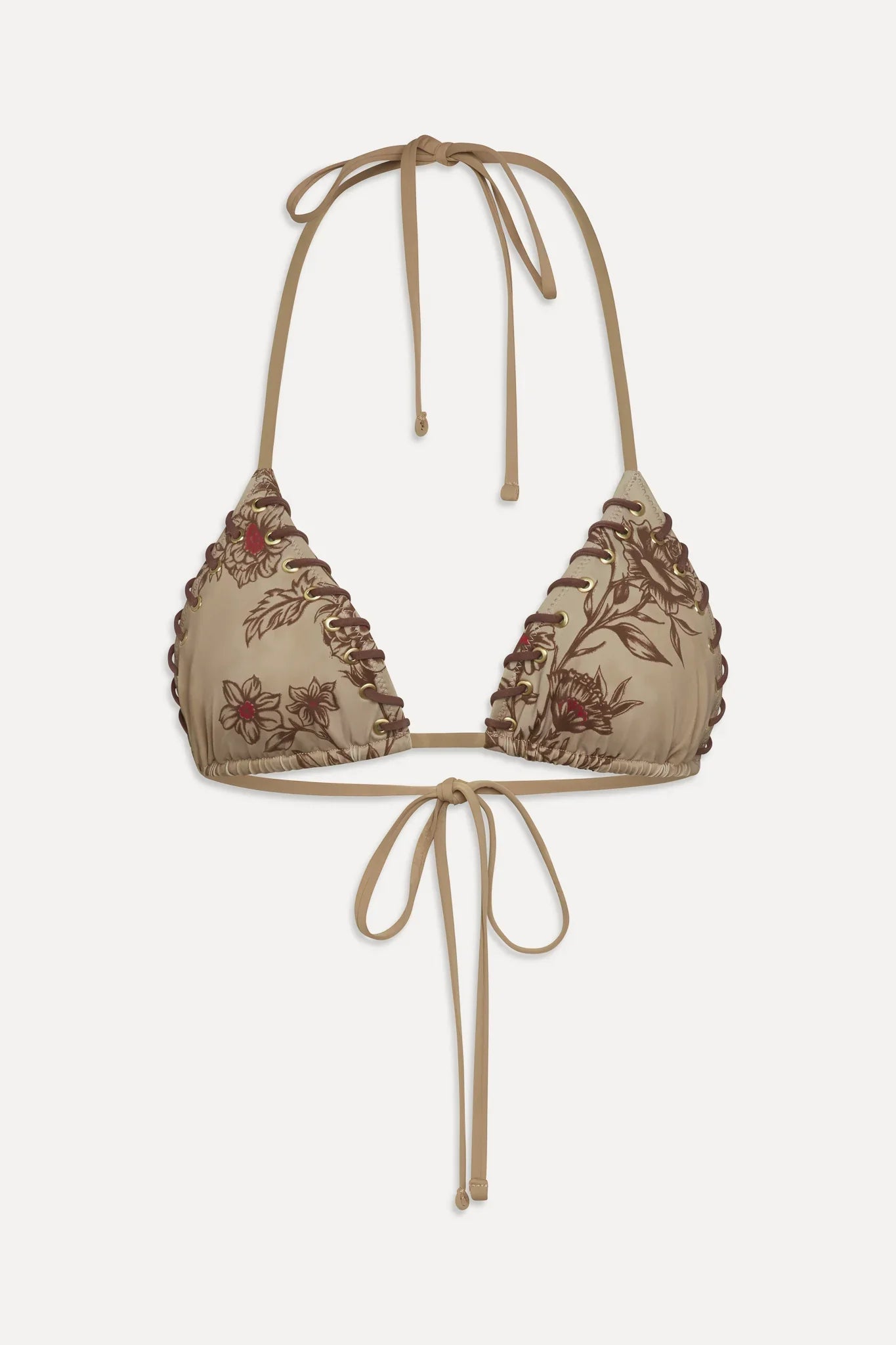 x BELLA HADID Nick Triangle Bikini Top - Desert Rose