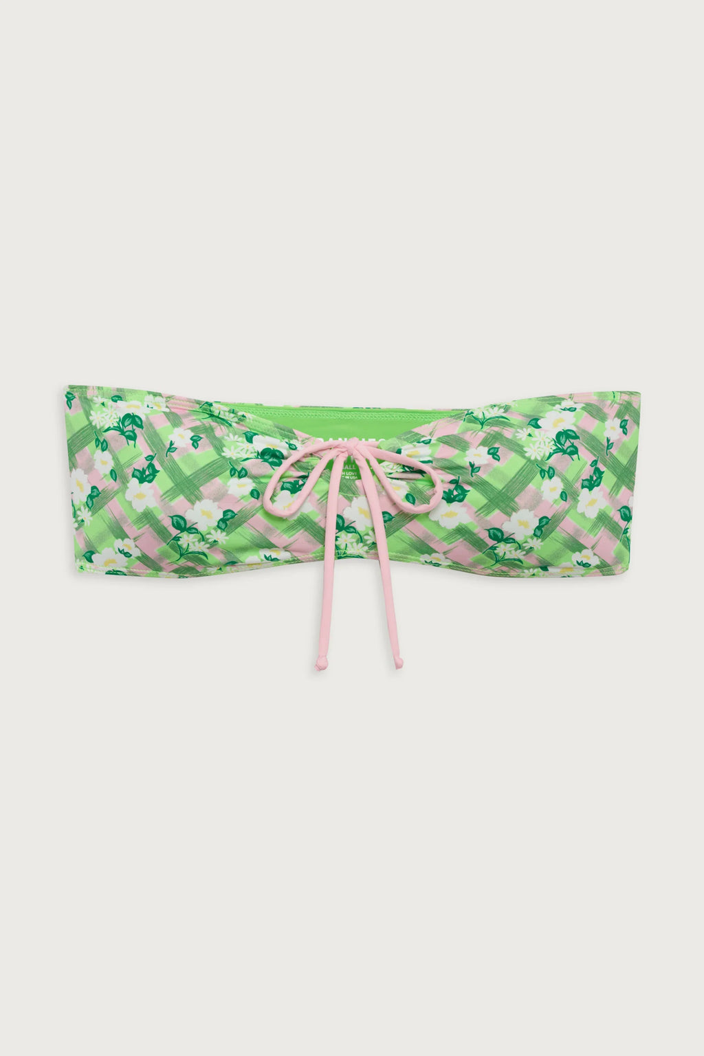 Meredith Plaid Bandeau Bikini Top - Baby Daisy