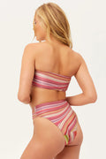 Jenna High Waist Bikini Bottom - Dance Pink